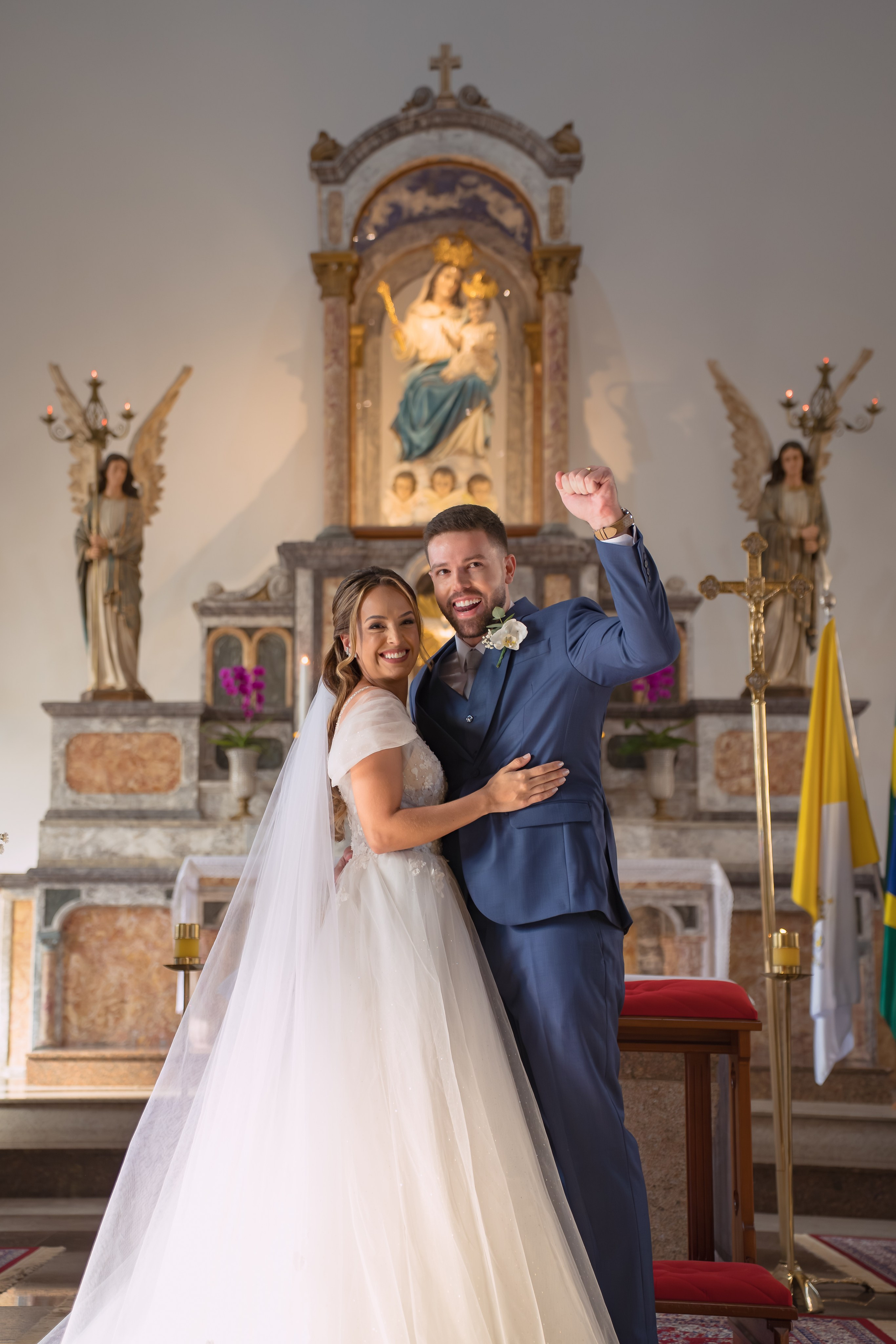 História de Aline & Gabriel. O Casal Dos Noivos