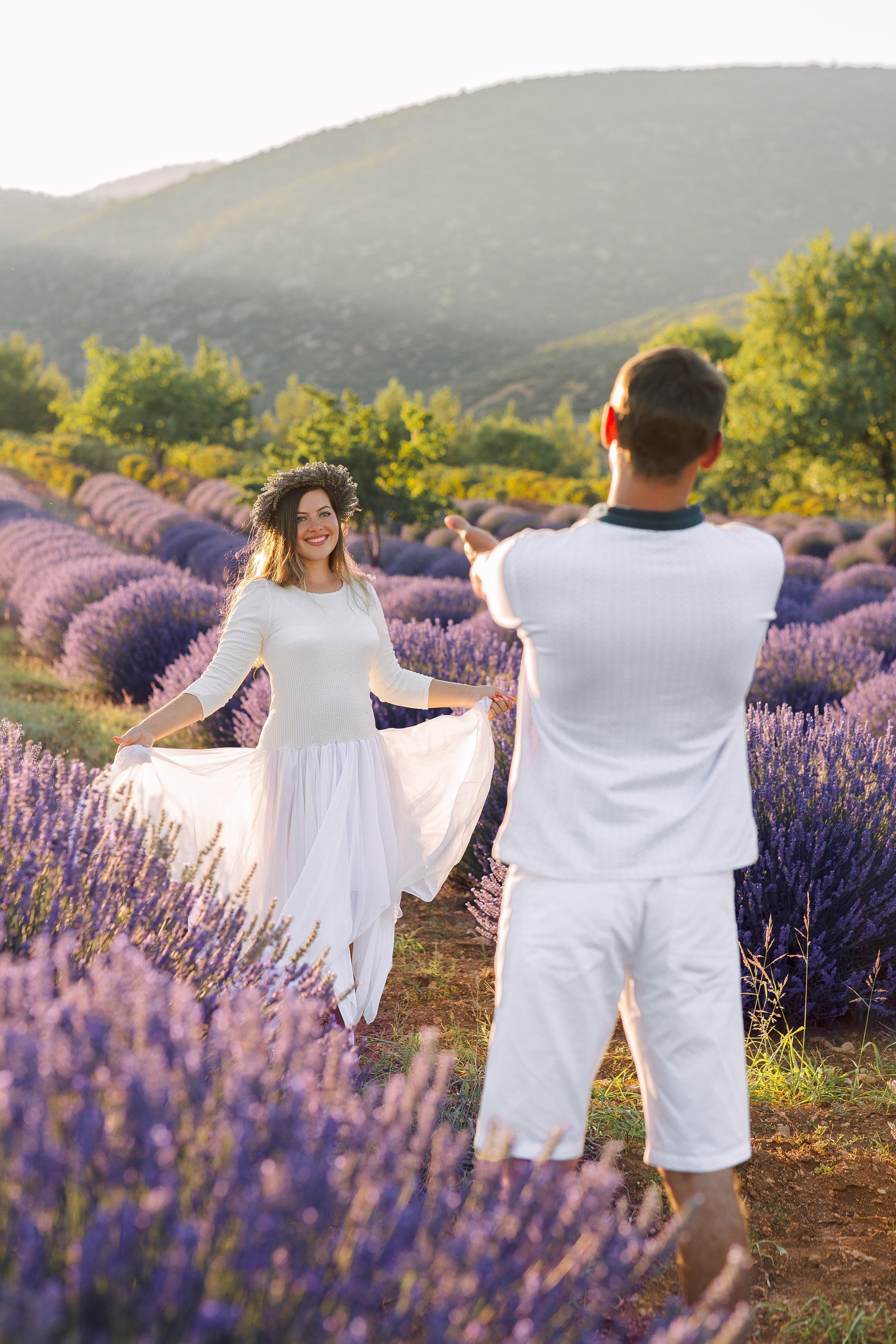 Love Story in lavender fields. Professional Photographer in Alanya, Side, Belek | Alsu Develi  Wedding, Family and portrait photo sessions