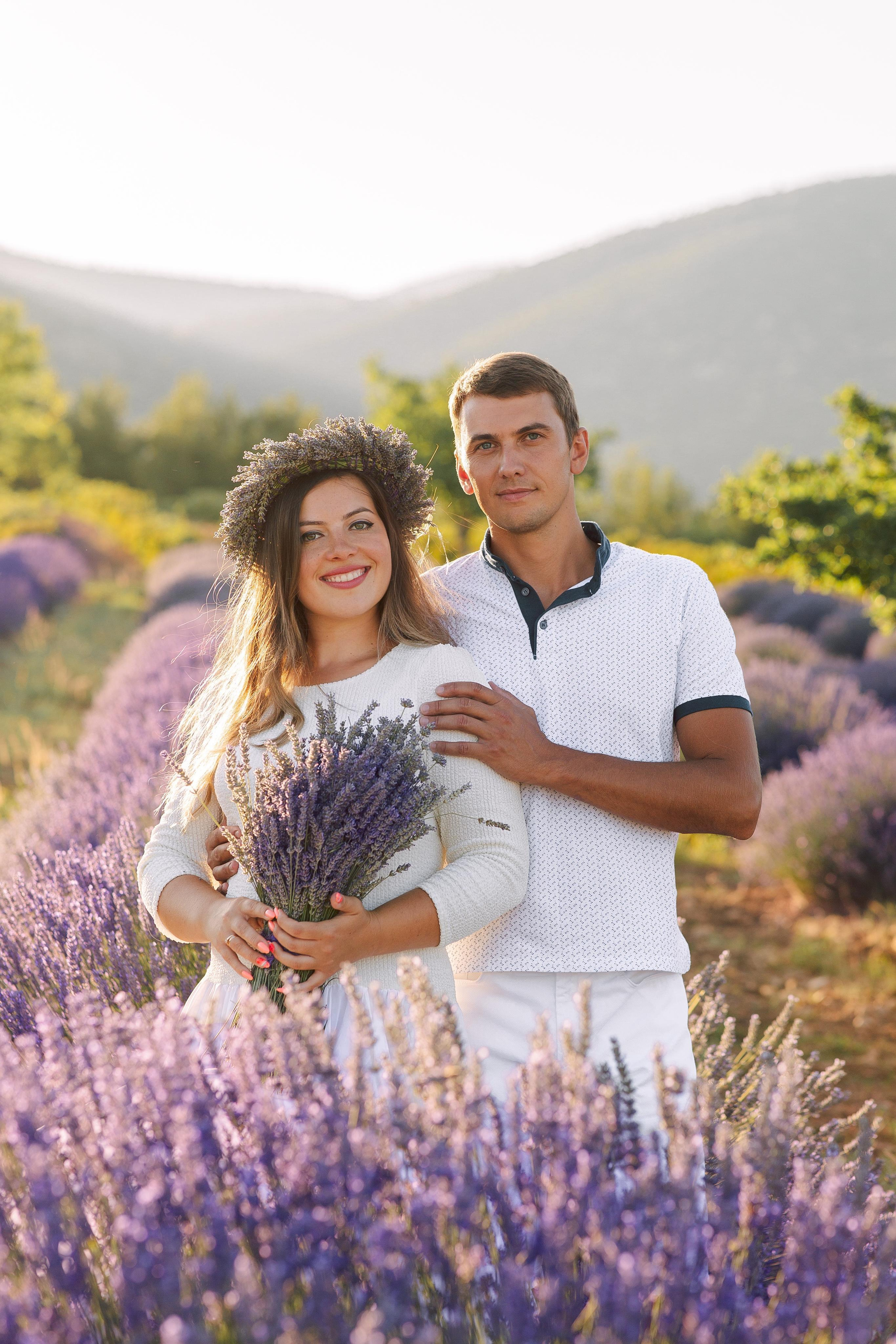 Love Story in lavender fields. Professional Photographer in Alanya, Side, Belek | Alsu Develi  Wedding, Family and portrait photo sessions