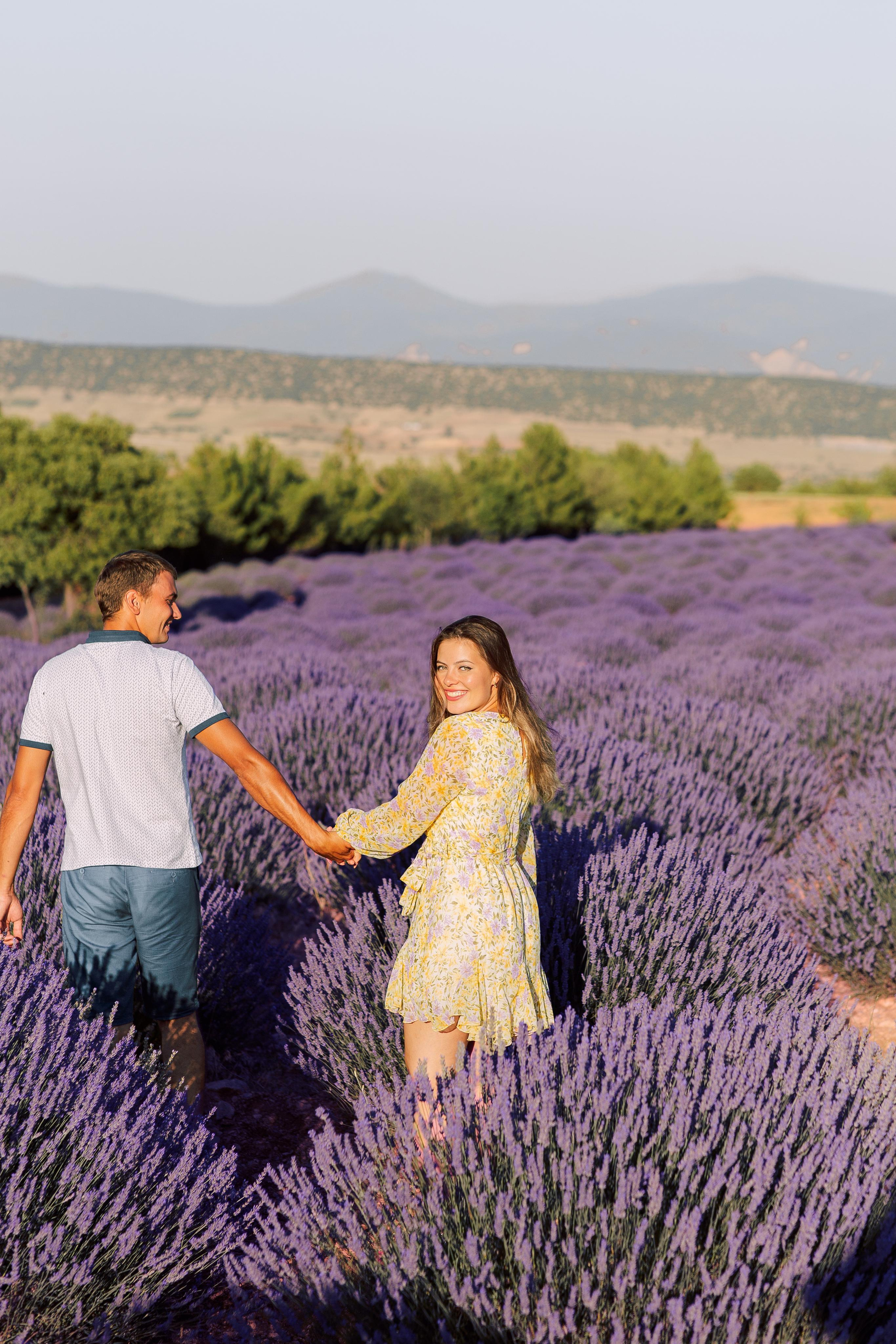 Love Story in lavender fields. Professional Photographer in Alanya, Side, Belek | Alsu Develi  Wedding, Family and portrait photo sessions