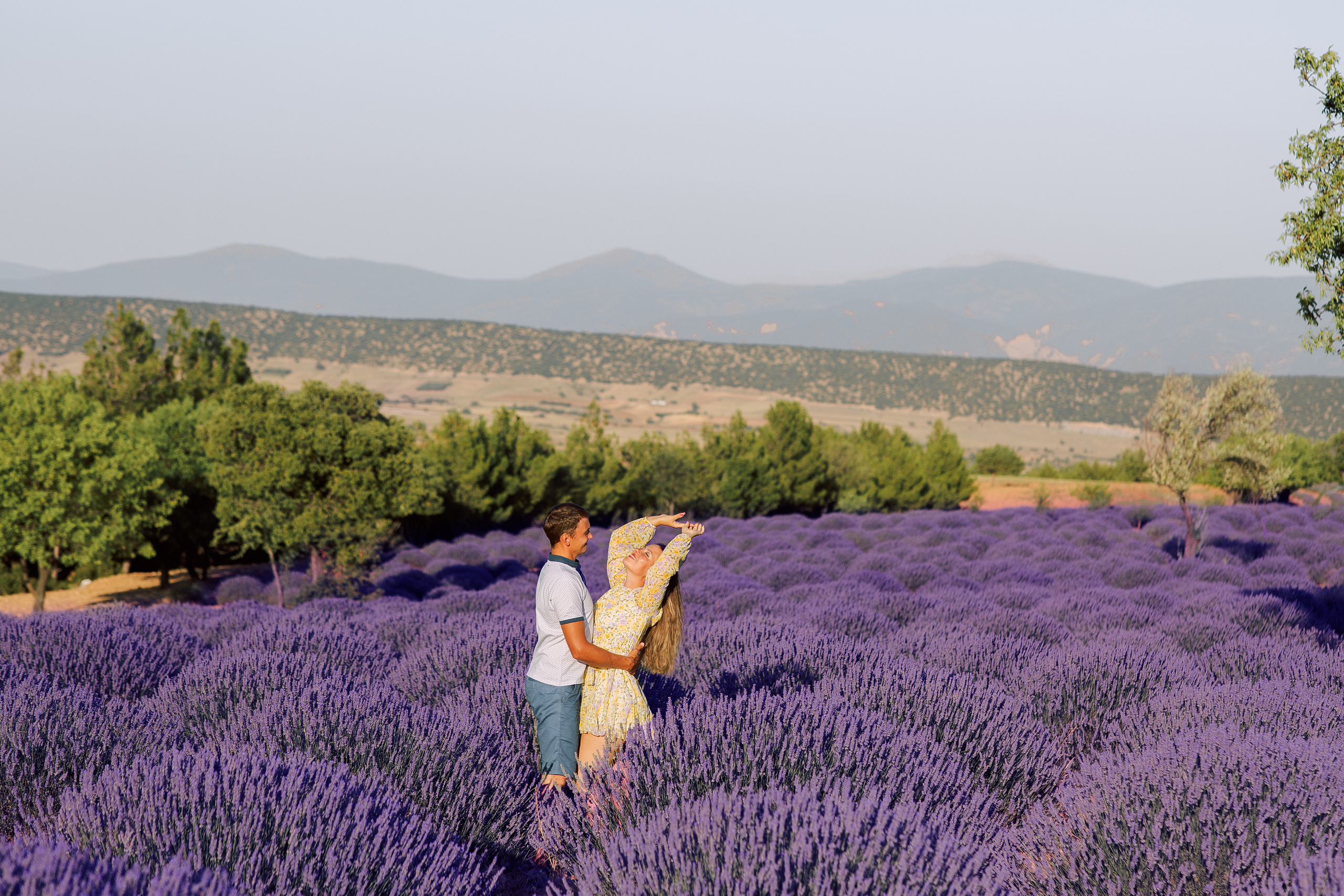 Love Story in lavender fields. Professional Photographer in Alanya, Side, Belek | Alsu Develi  Wedding, Family and portrait photo sessions