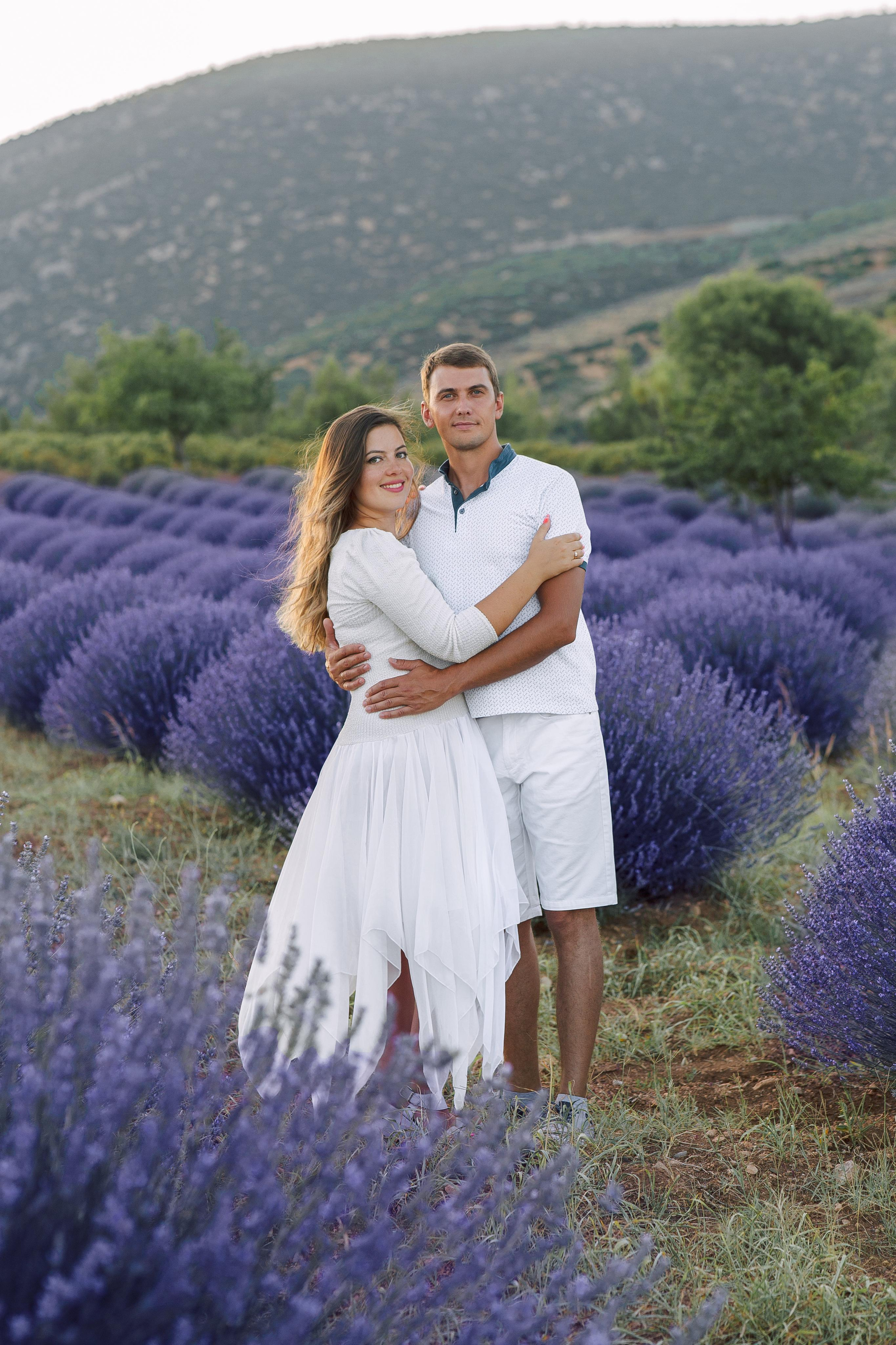 Love Story in lavender fields. Professional Photographer in Alanya, Side, Belek | Alsu Develi  Wedding, Family and portrait photo sessions