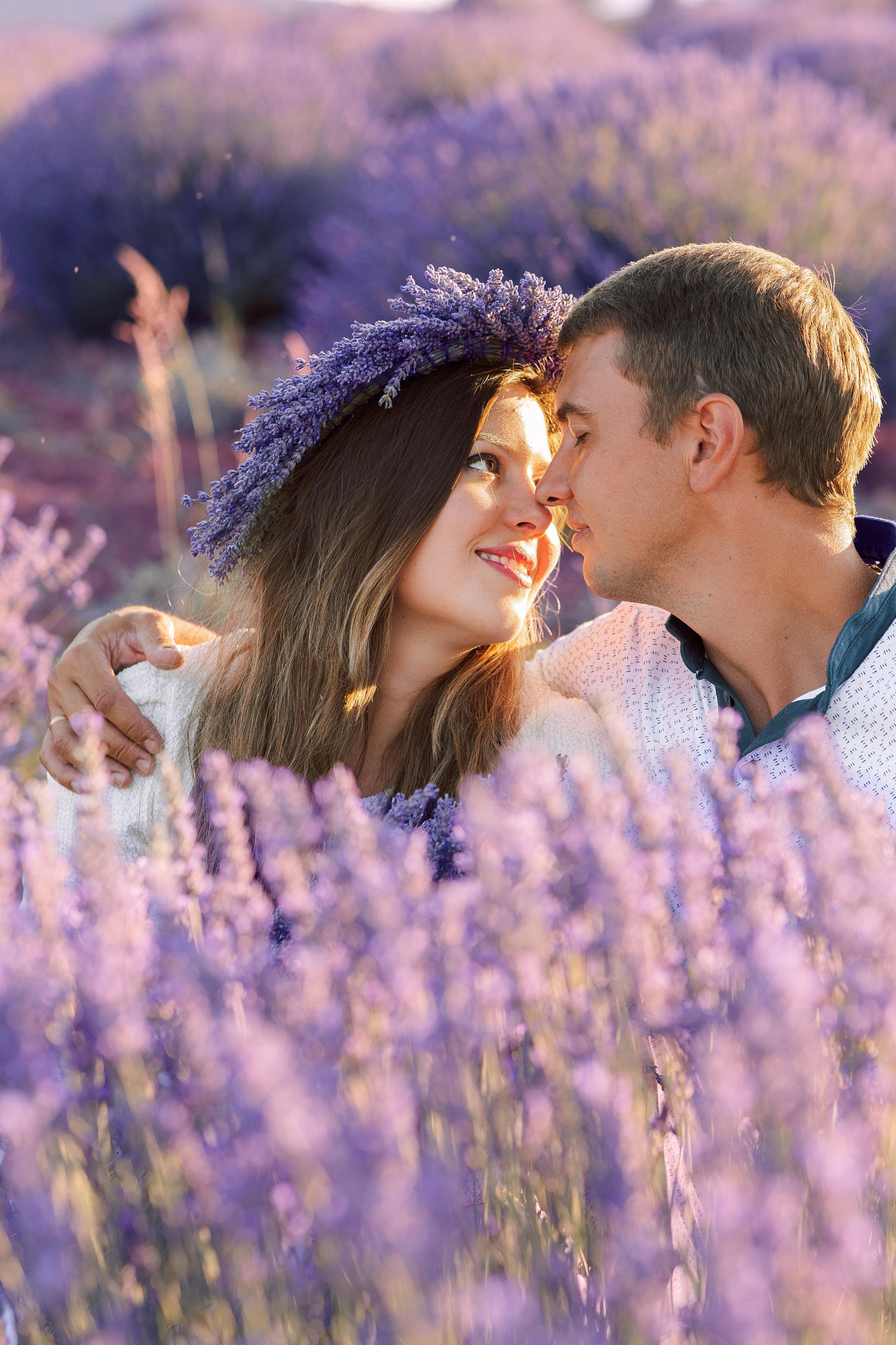 Love Story in lavender fields. Professional Photographer in Alanya, Side, Belek | Alsu Develi  Wedding, Family and portrait photo sessions