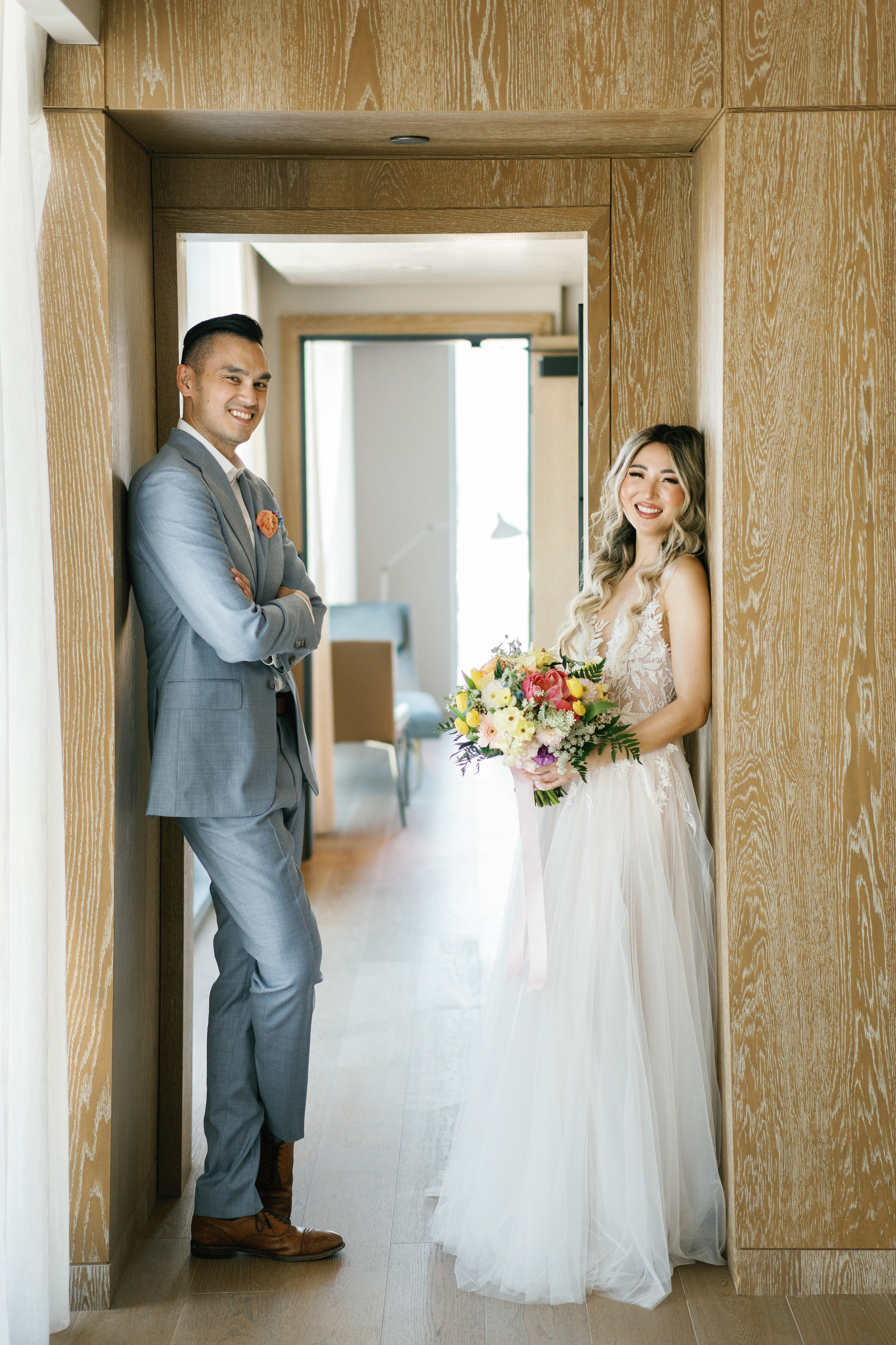 Wedding at Conrad Hotel Los Angeles. Wedding Photography & Videography Team in California, Los Angeles, San Francisco, San Diego and Travel