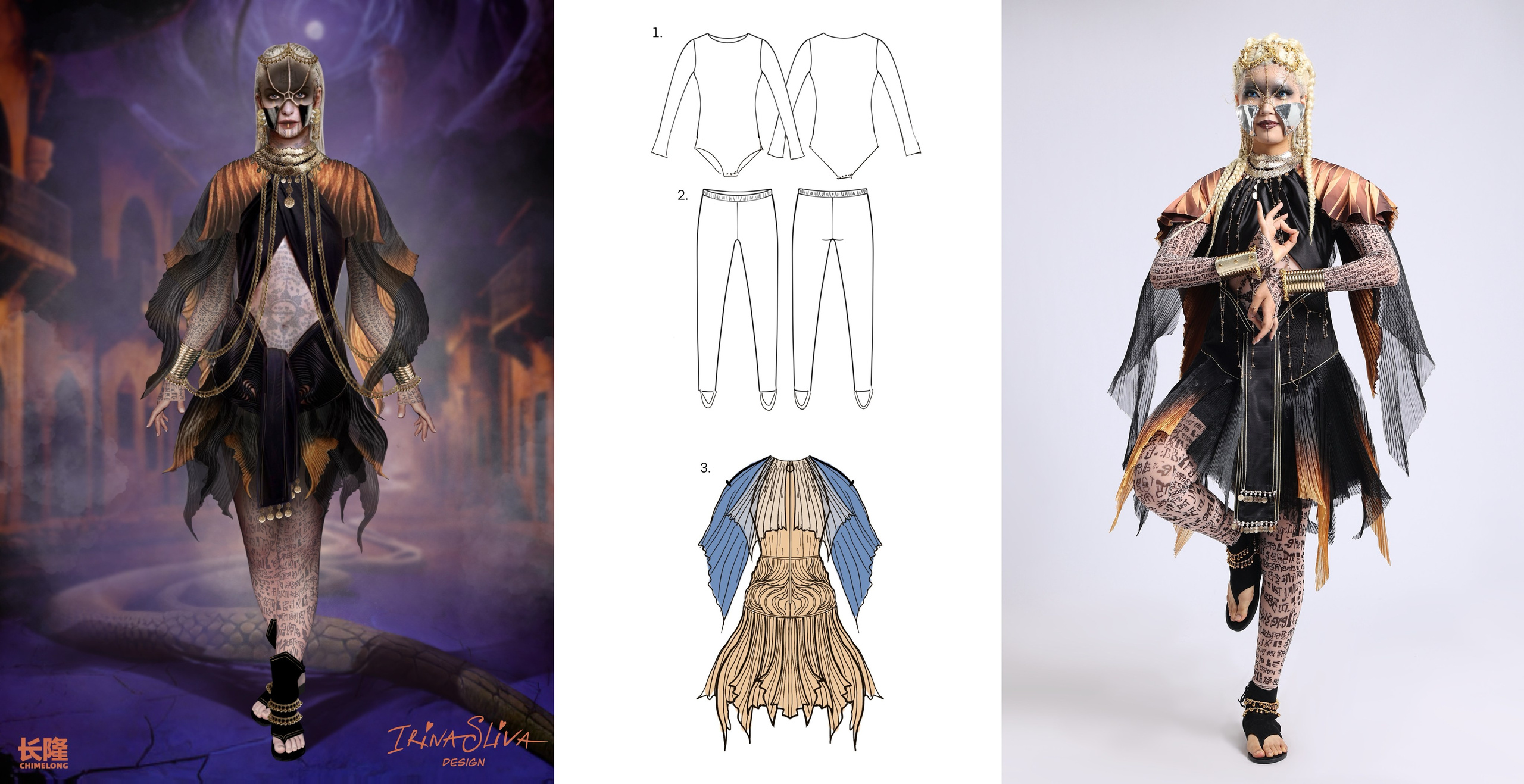 HALLOWEEN. Costume Design for Theme Parks & Live Performances | Character & Parade & Stage Costumes | 2D & 3D Costume Illustrations