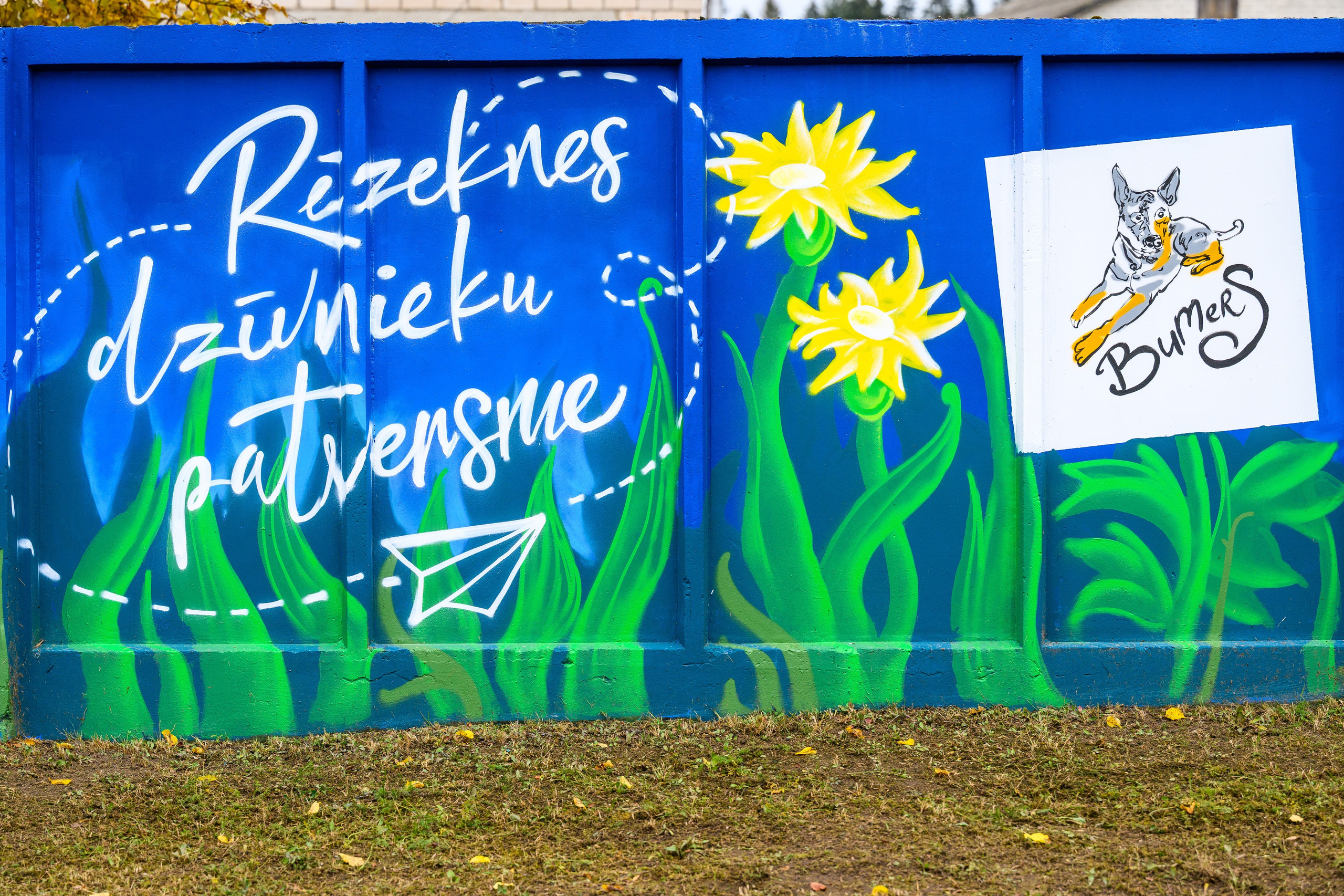 Rēzeknes dzīvnieku patversmes izglesnotās sienas atklāšana. Ritvars Pujats Emotion Photographer