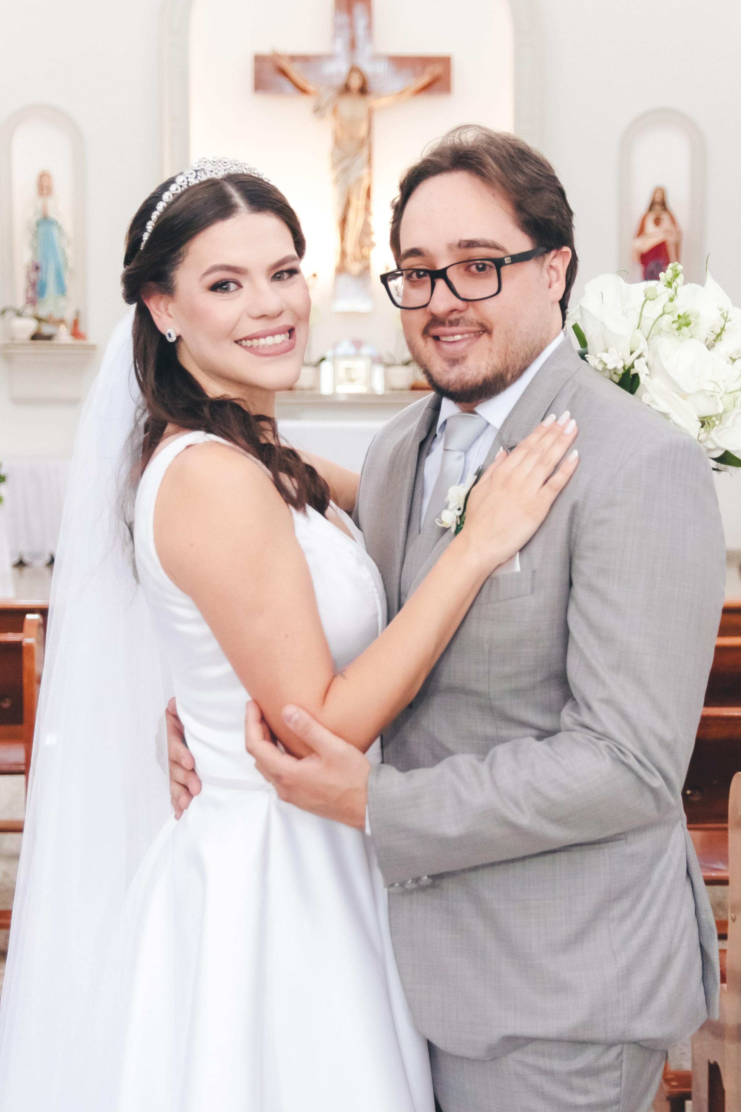 Maria Teresa e Vinicius — Religioso. Fotógrafa de casamento e festa infantis em Marilía, São Paulo