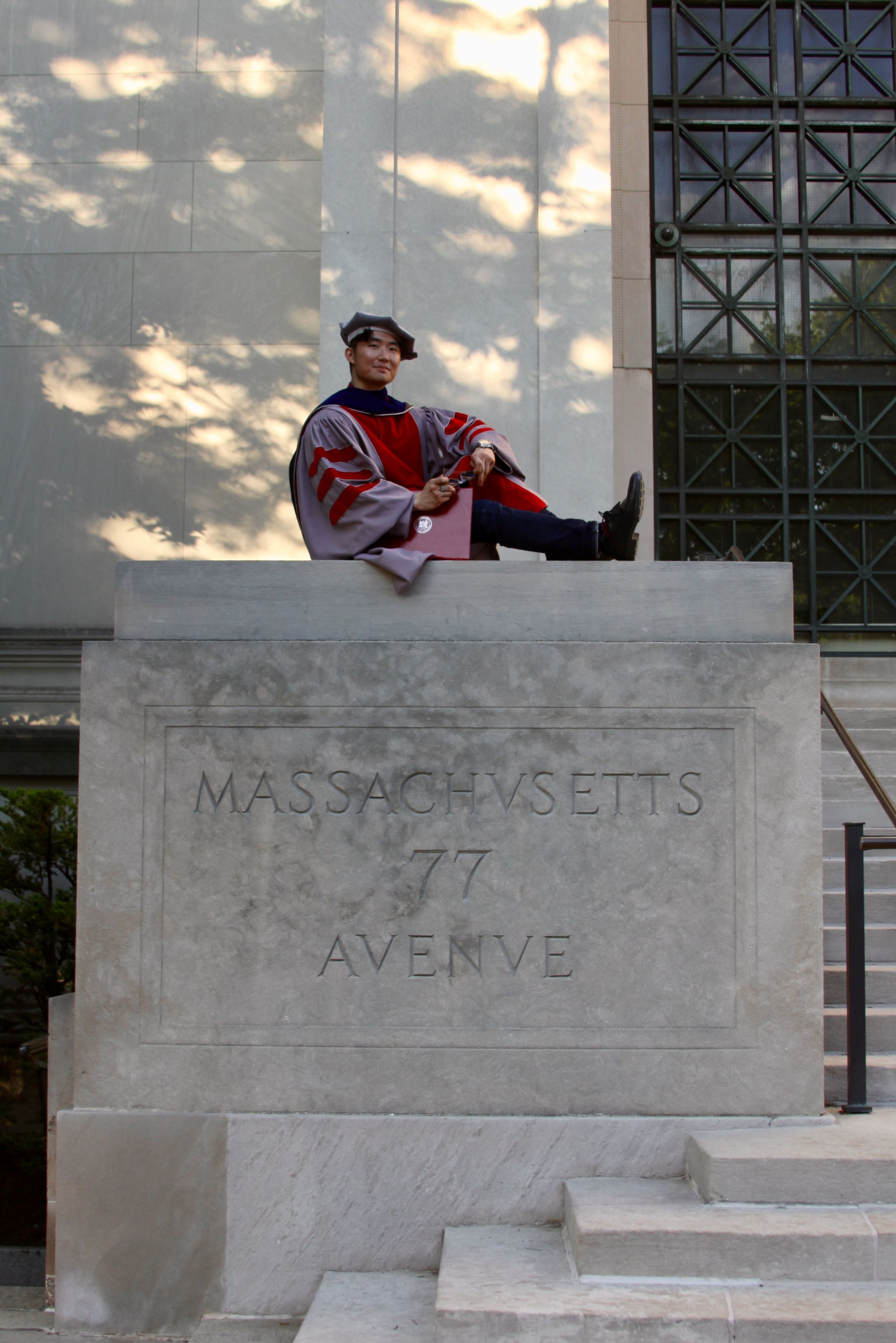 PhD graduation with Elton. Kelly Sang, graduation and portrait photographer in Boston