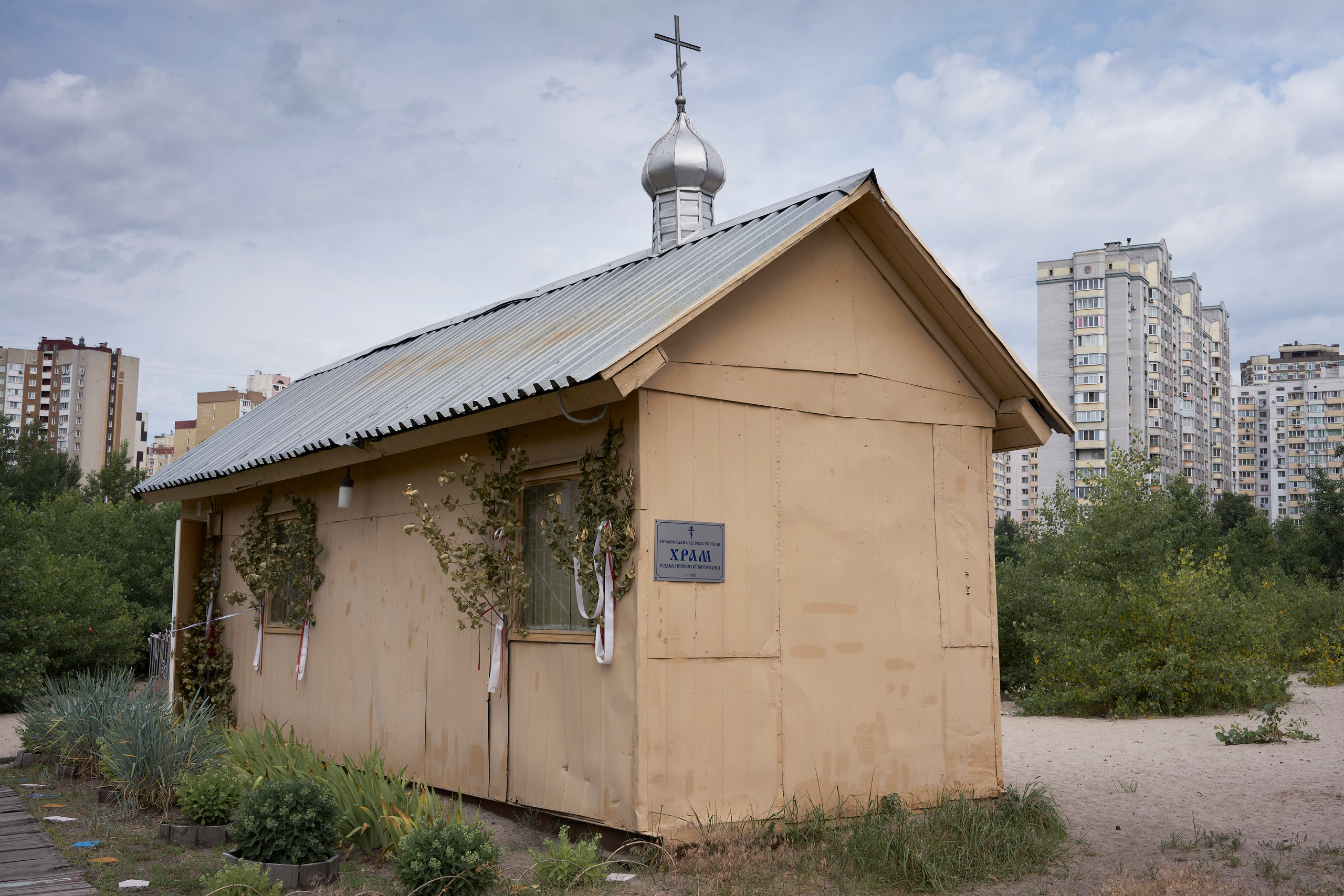 he chapel near Natalia’s house in Pozniaky district in Kyiv, Ukraine. Natalia visits this chapel every Sunday for church service for almost ten years.