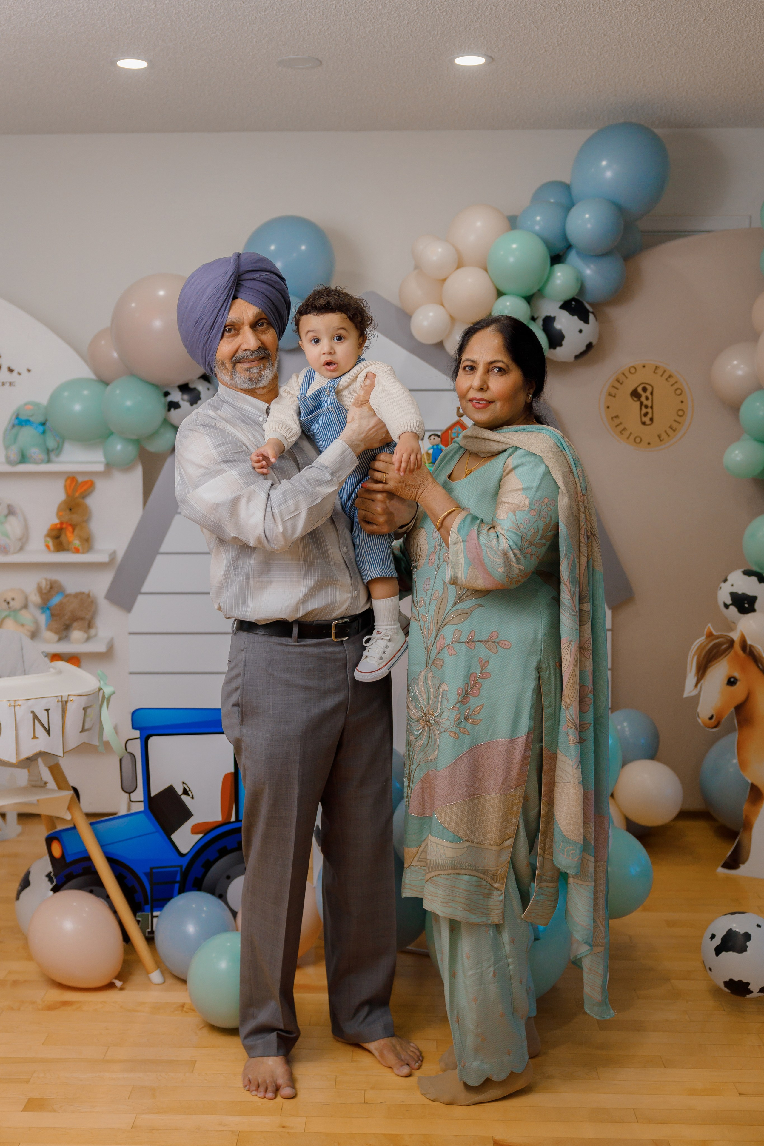 Fateh’s 1st birthday. Home