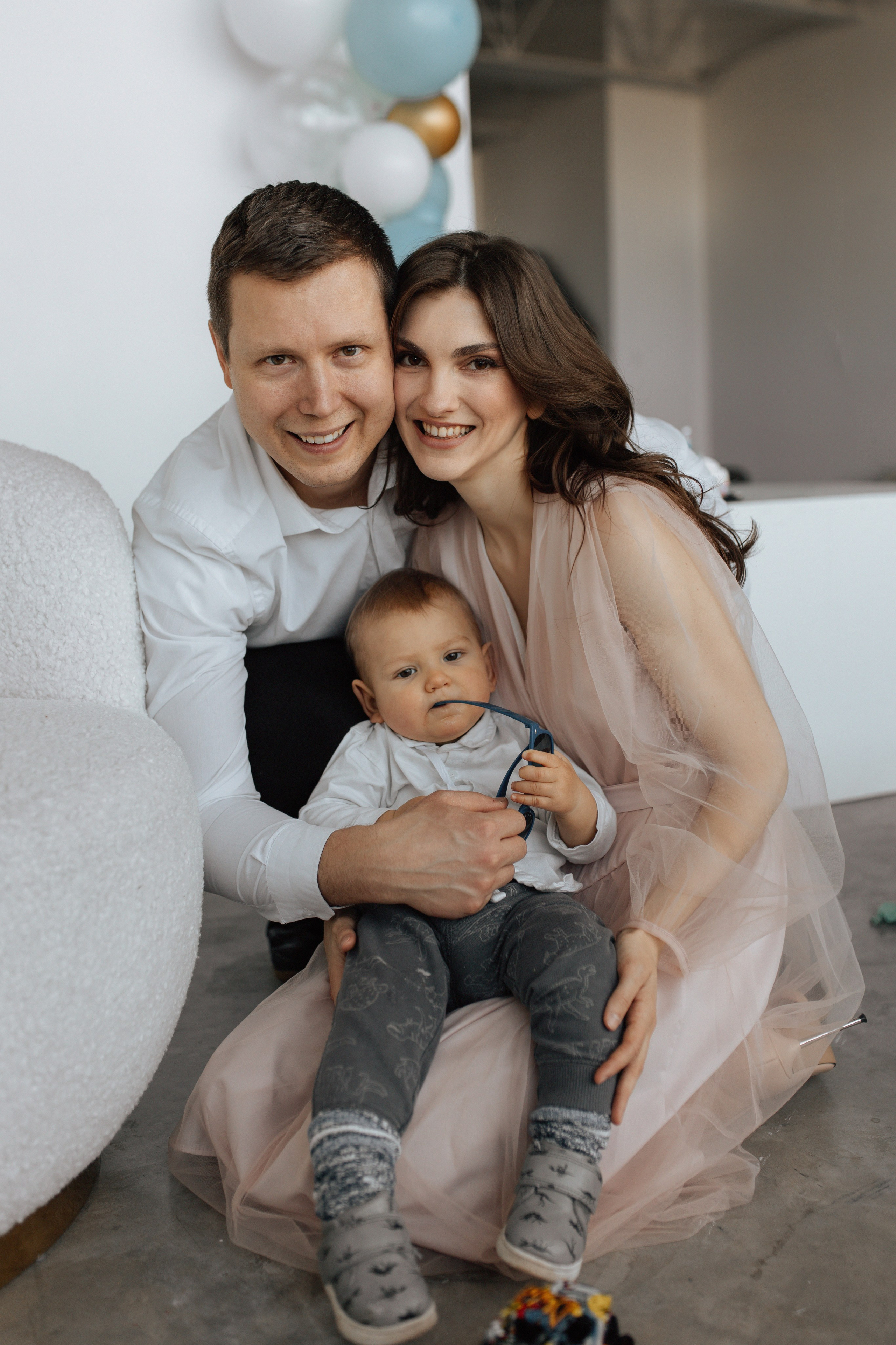 Aleksandr’s first birthday. Home