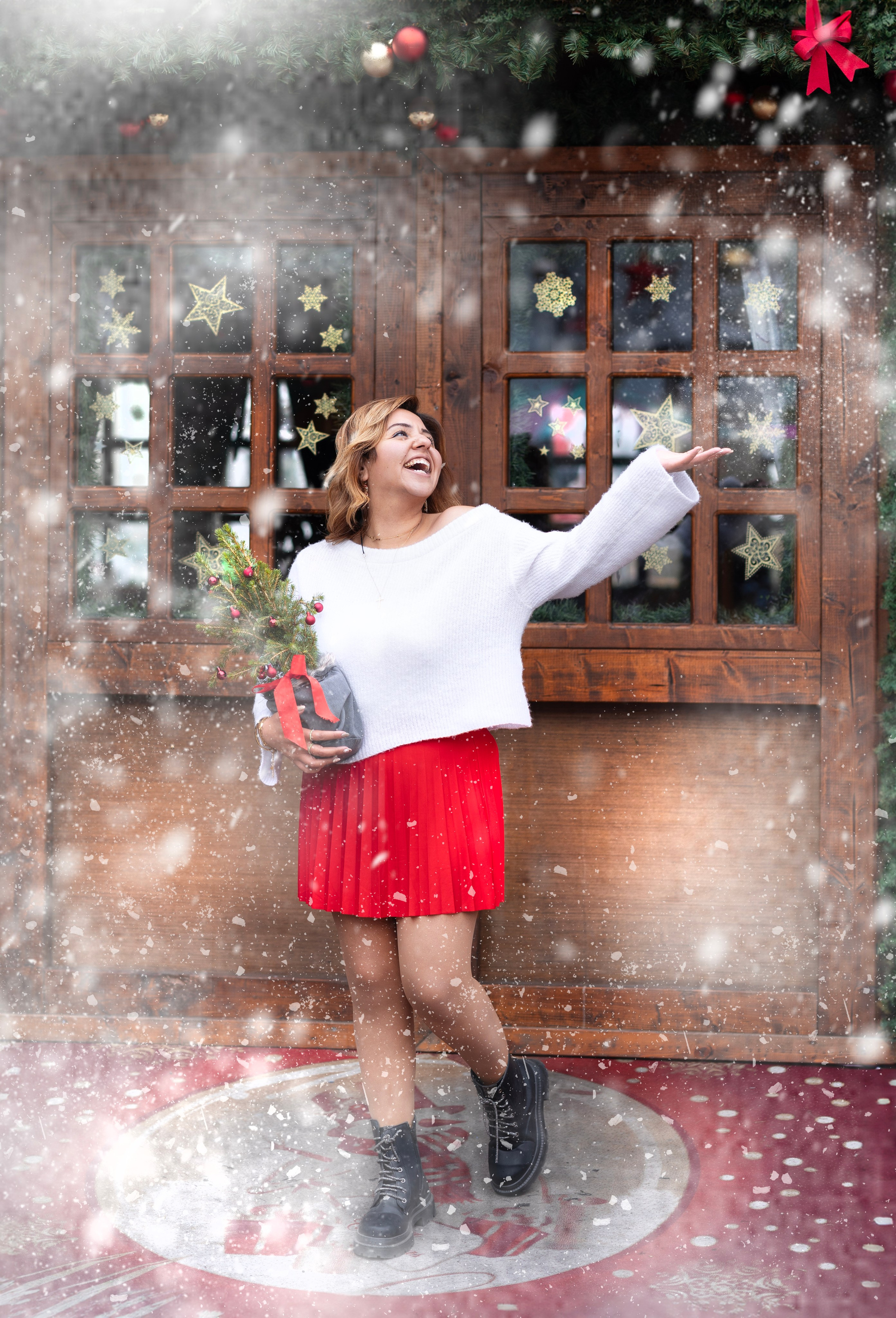 Sandra and Christmas. Photographer in Munich