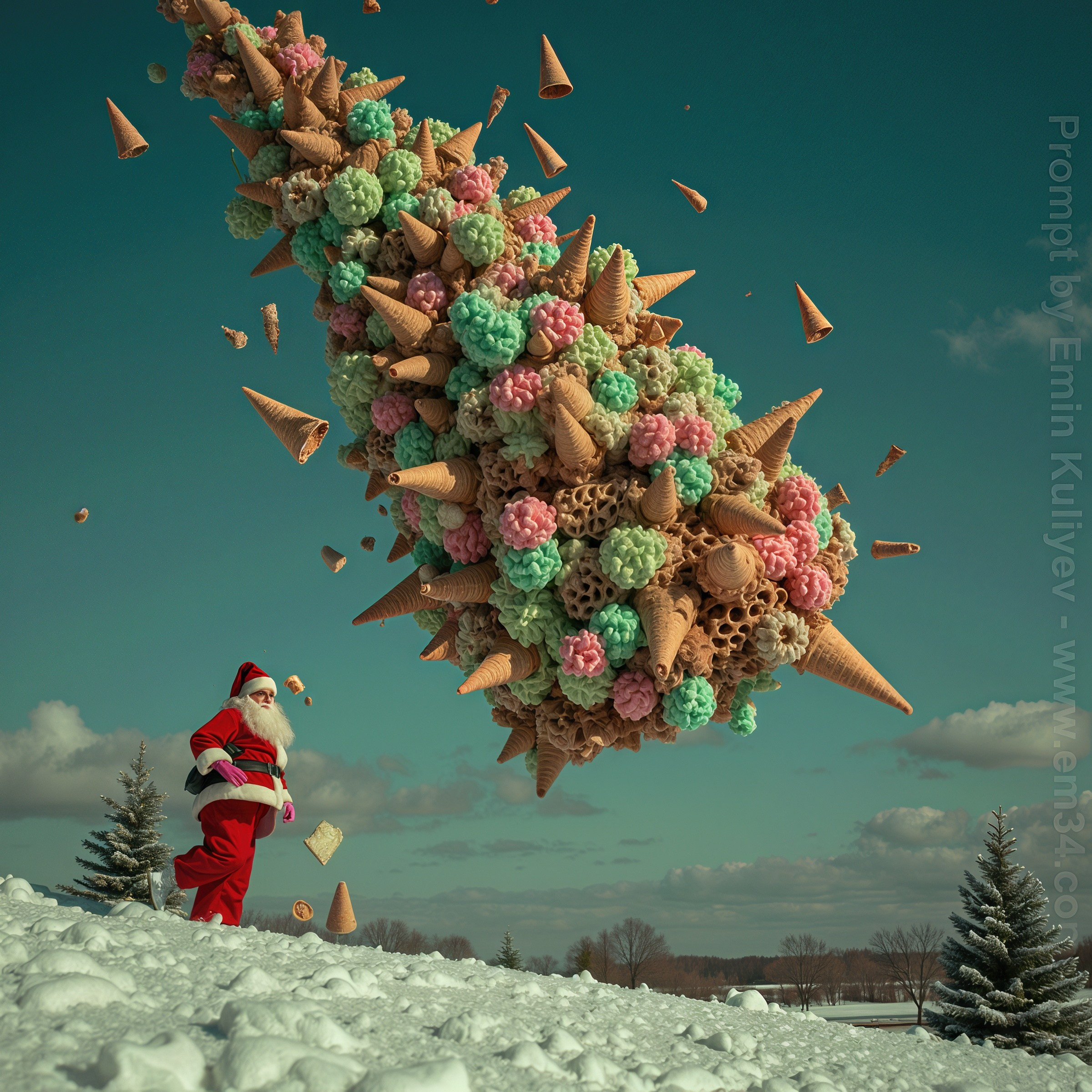 Created my own vision of a Christmas tree in ai. Emin Kuliyev — Award-Winning Wedding Photojournalist NYC & USA | Best Wedding Photographer Known for Candid, Timeless Moments