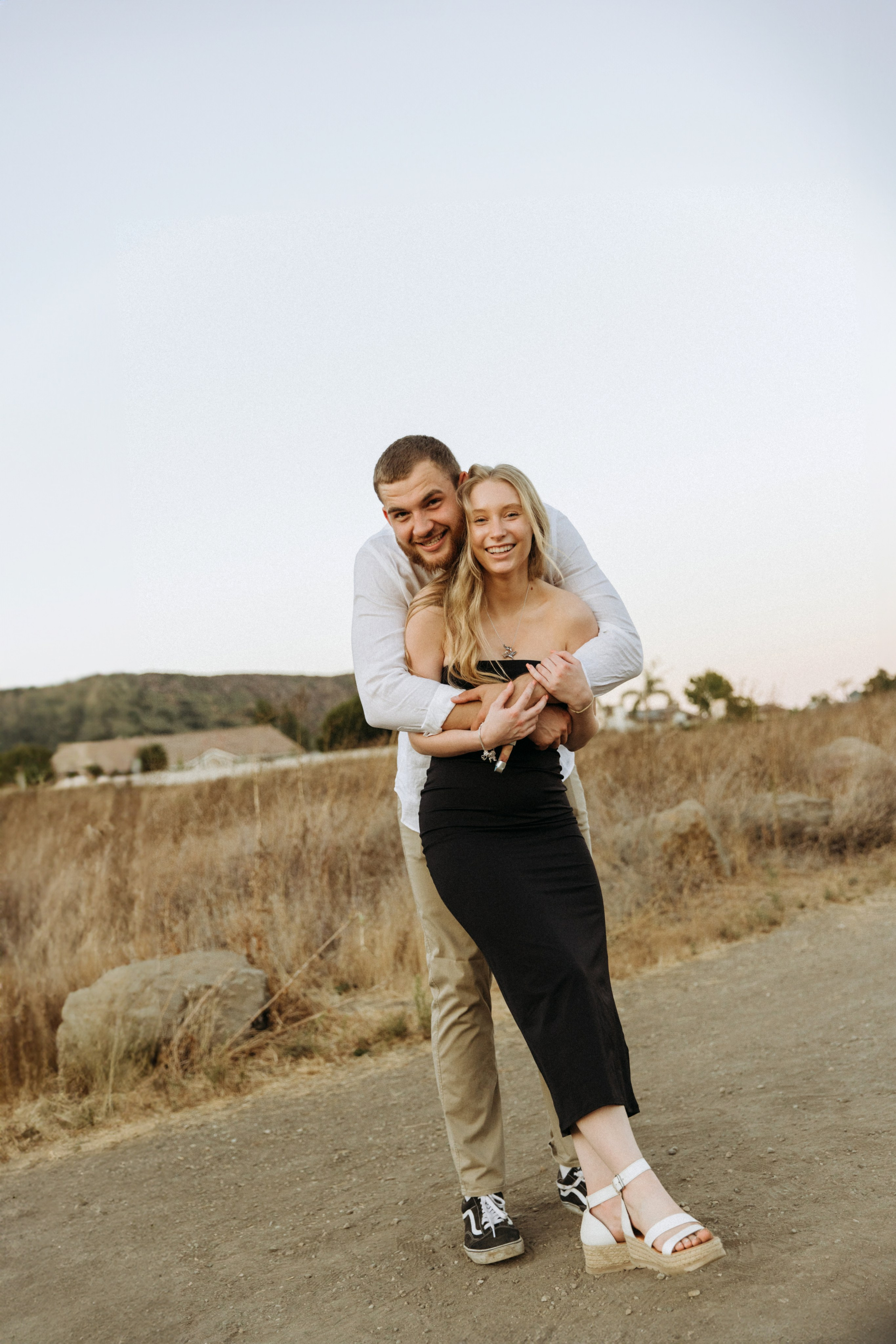 Anniversary Photoshoot at Sunset in a Scenic Field | Taya Frank. Southern California Family and Couple Photographer