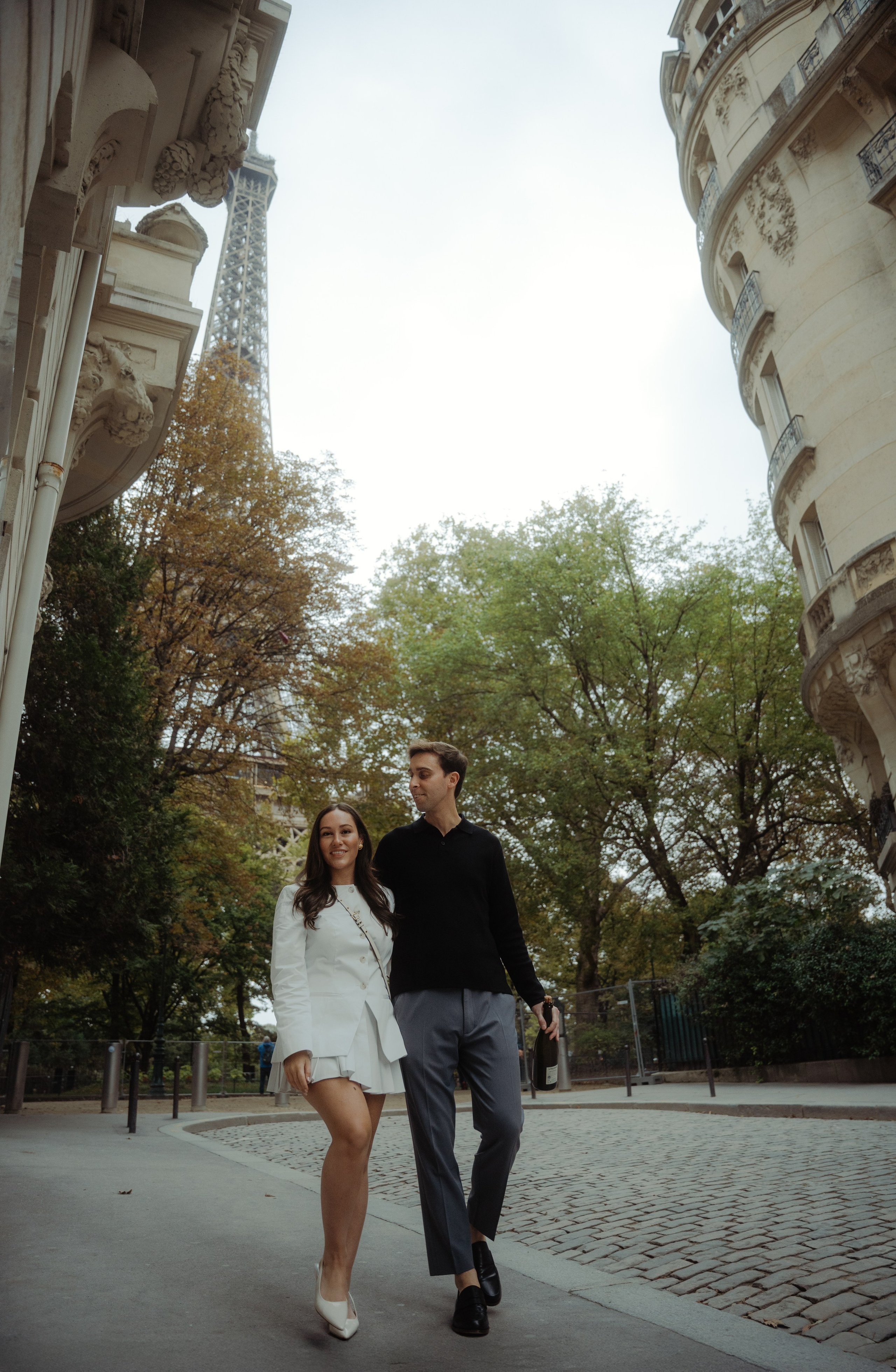 Alyssa & Dane — Fall, Evening, Eiffel Tower. Фотограф в Париже Полина Осипова