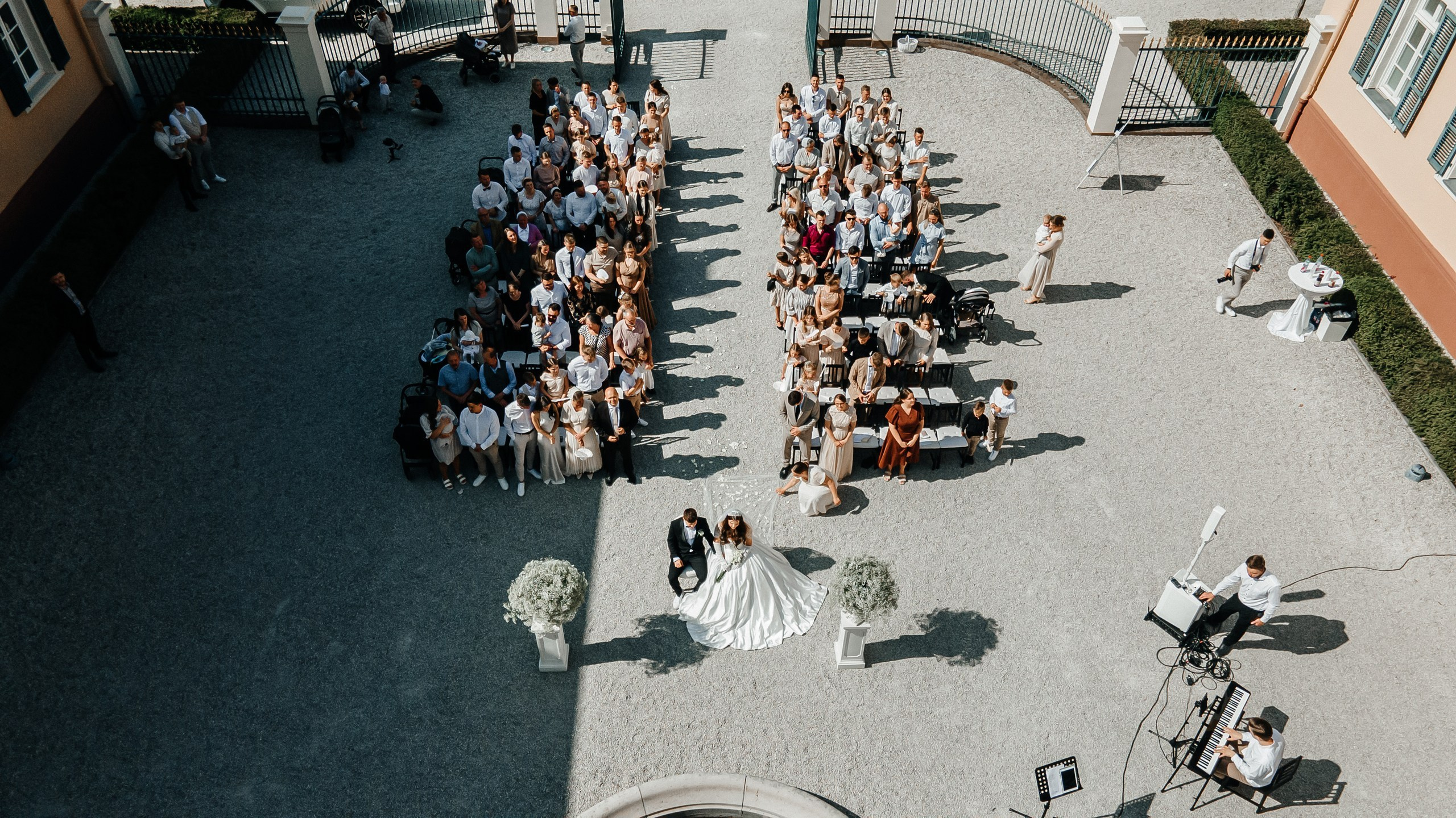 drone ceremony shoot in geisenheim