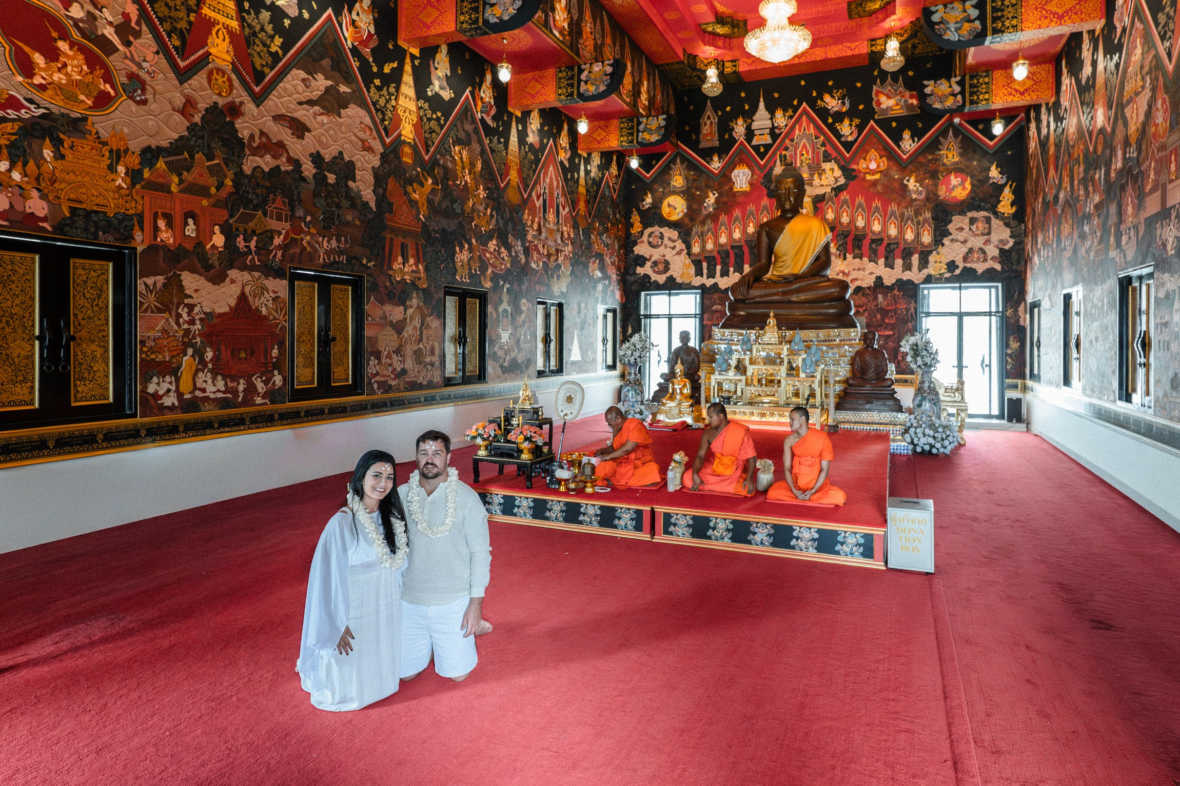 Authentic Buddhist Wedding Blessing Ceremony in Koh Samui, Thailand
