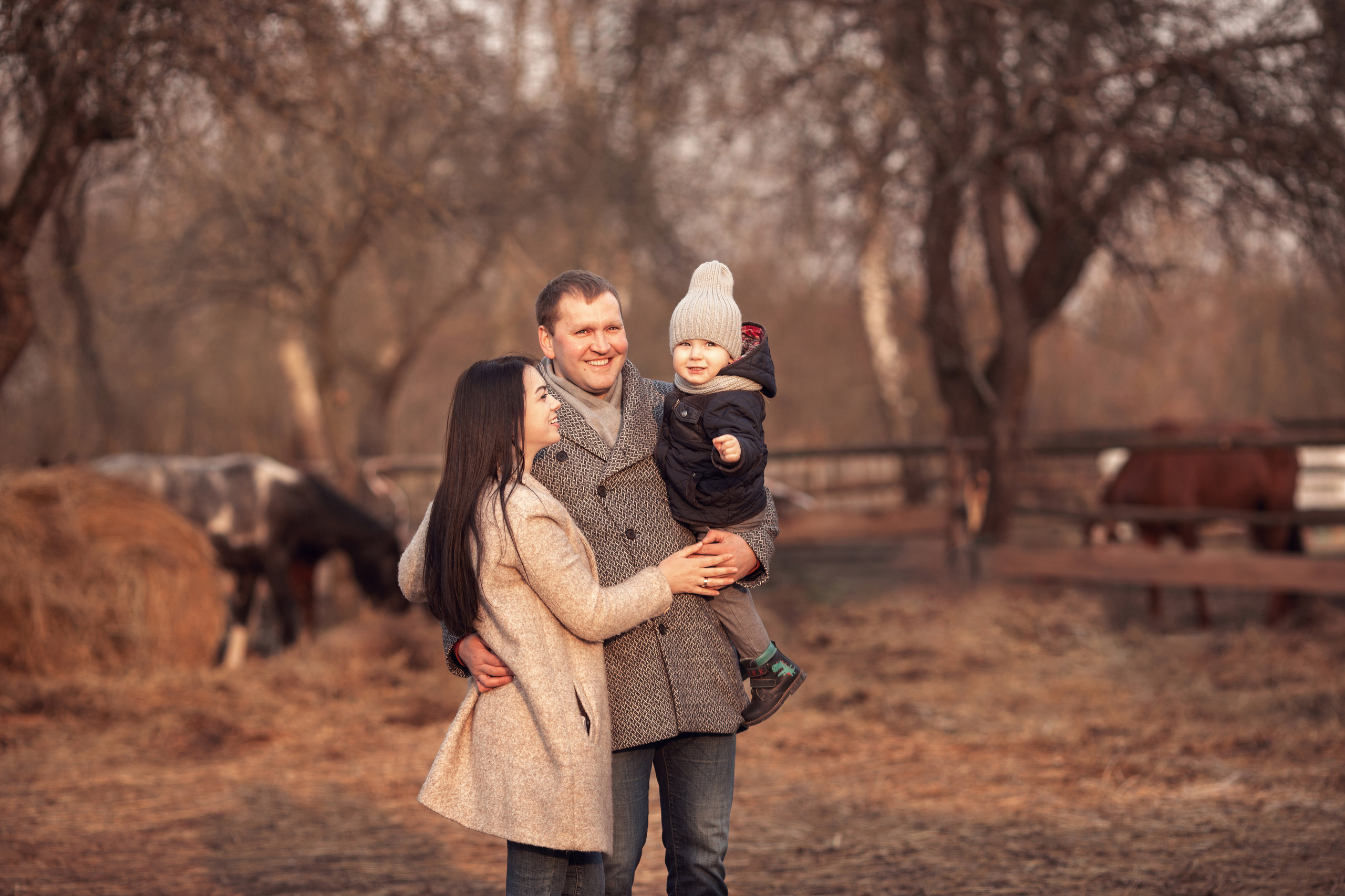 Прогулка в конном клубе. Семейный и детский фотограф в Вильнюсе Светлана Наумова