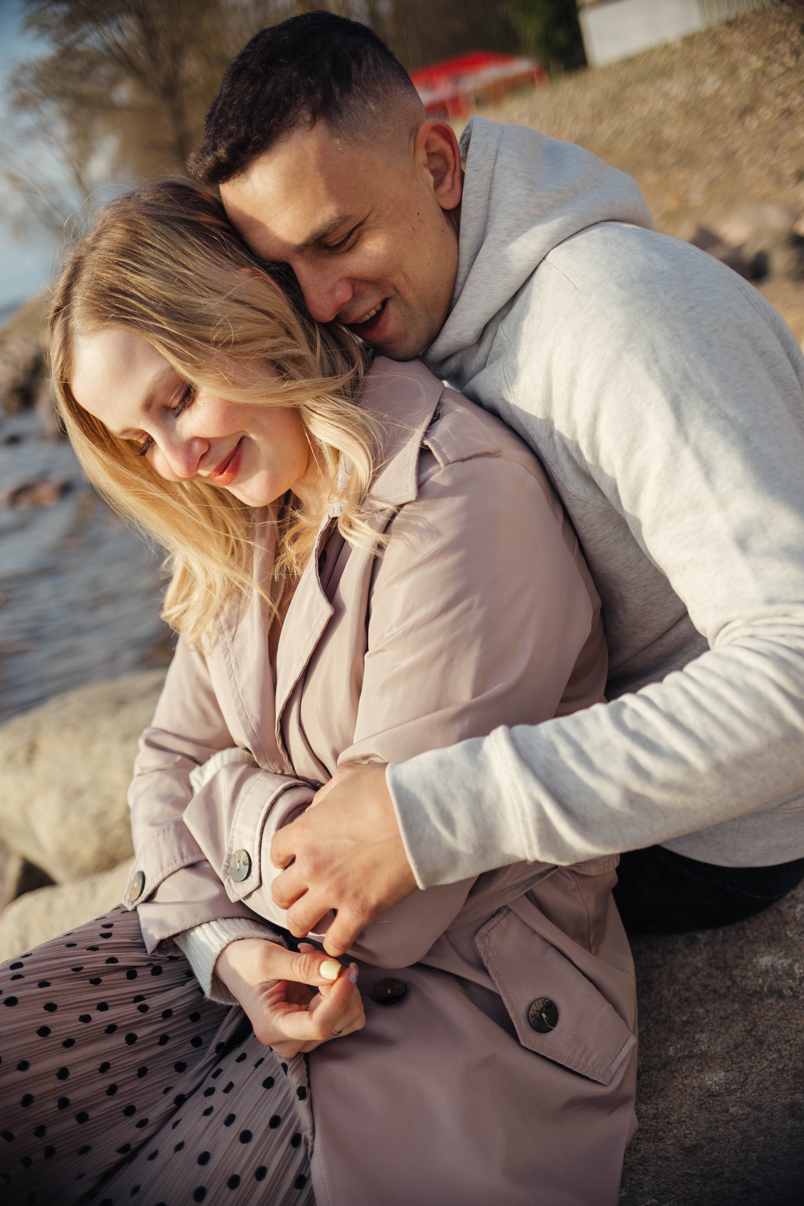 Julia and Lyosha. A walk near the sea. Family photographer in Vilnuis Svetlana Naumova
