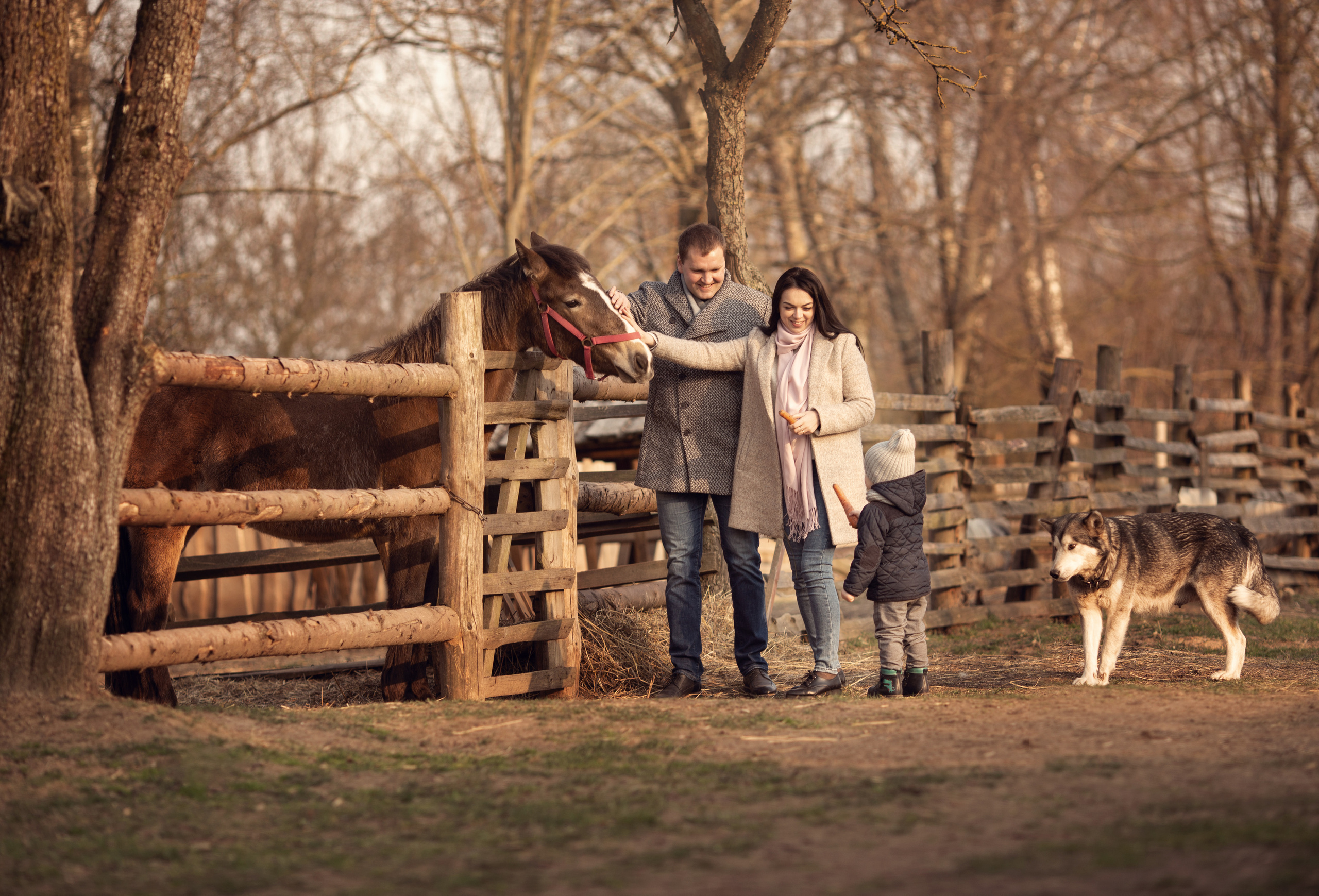 Прогулка в конном клубе. Семейный и детский фотограф в Вильнюсе Светлана Наумова