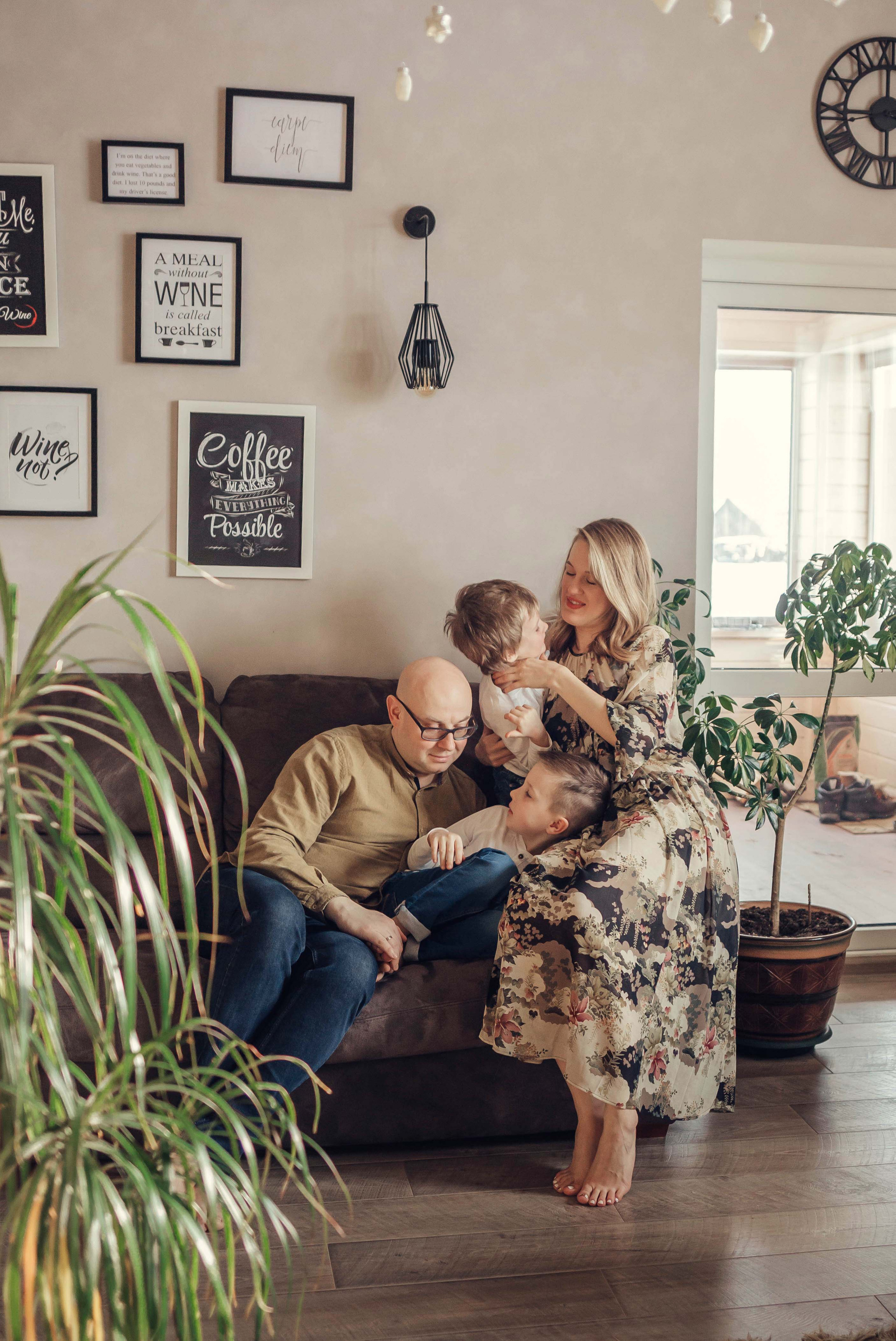 Уютная домашняя фотосессия. Семейный и детский фотограф в Вильнюсе Светлана Наумова