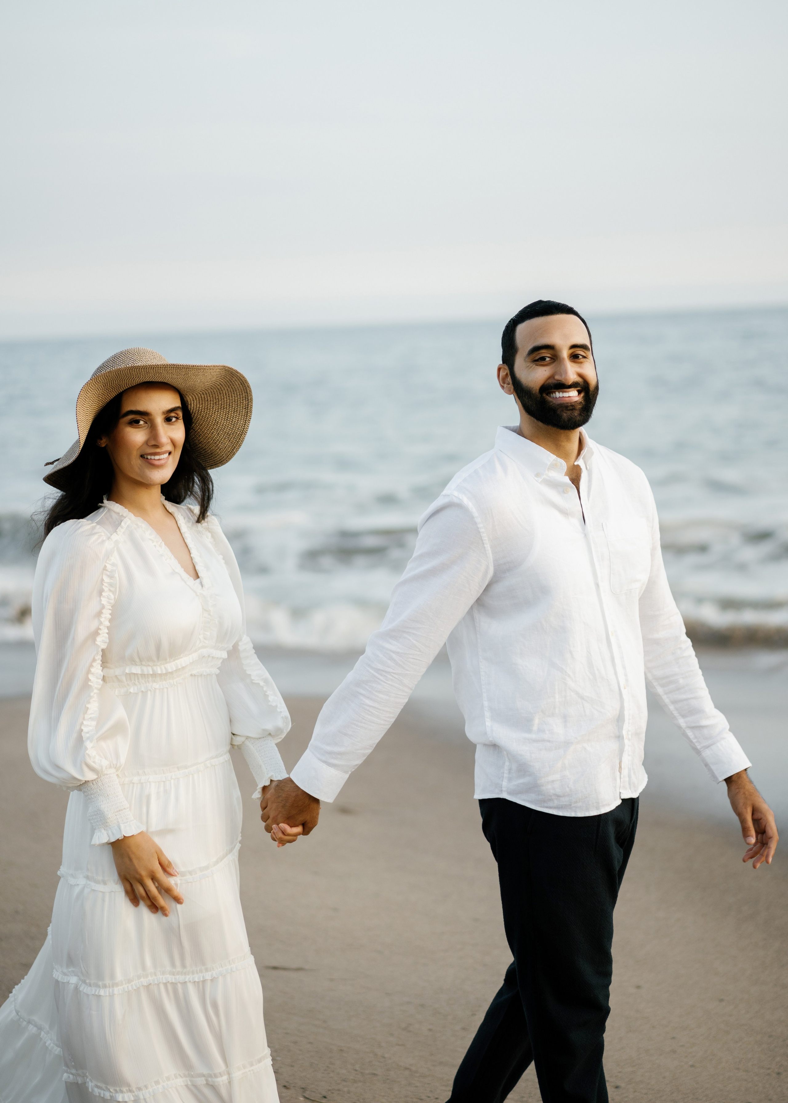 Santa Monica Sunset Engagement Photoshoot. Wedding Photography & Videography Team in California, Los Angeles, San Francisco, San Diego and Travel