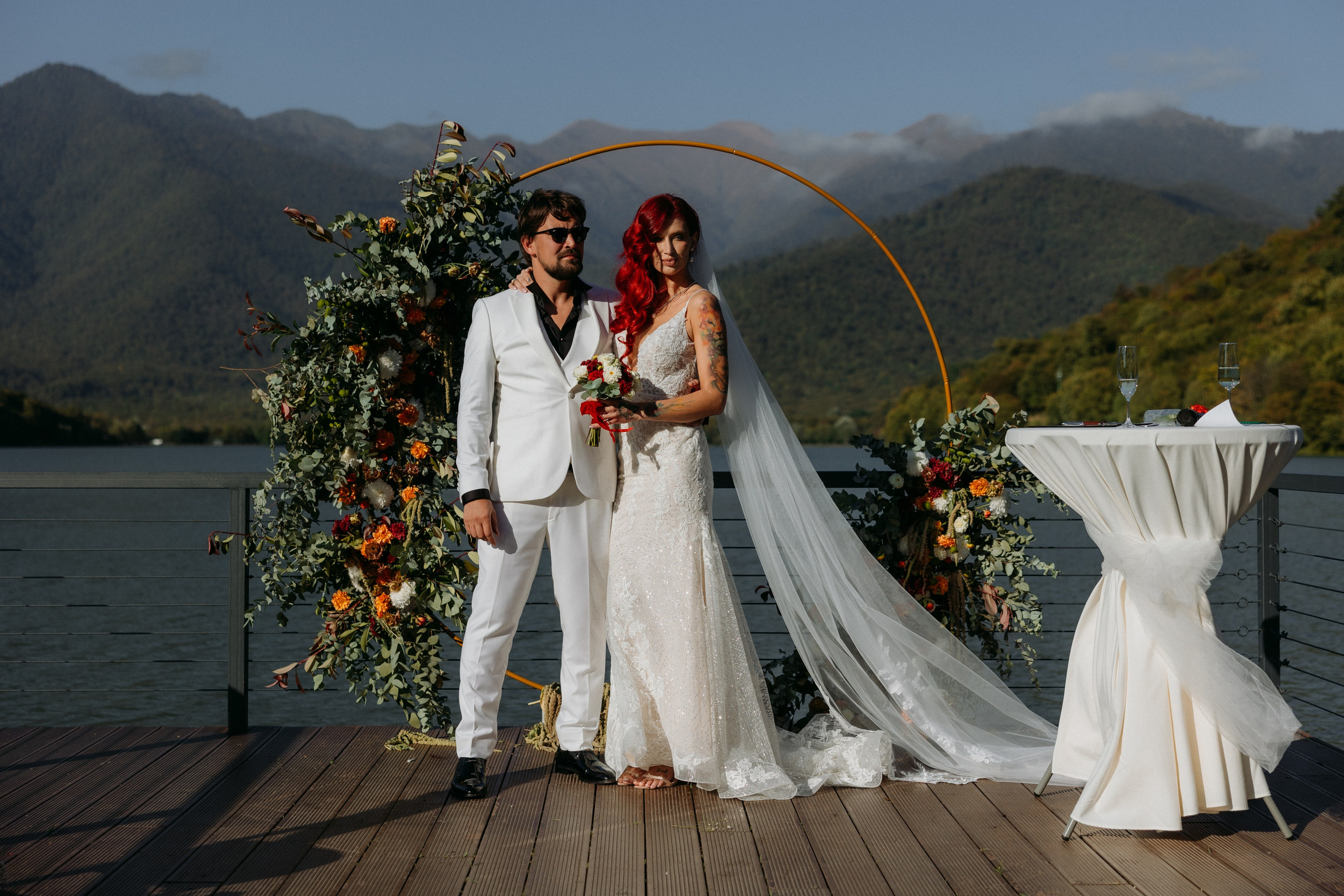 A dreamy wedding on Kvareli lake. Wedding photographer in Tbilisi Ioseb Mamniashvili