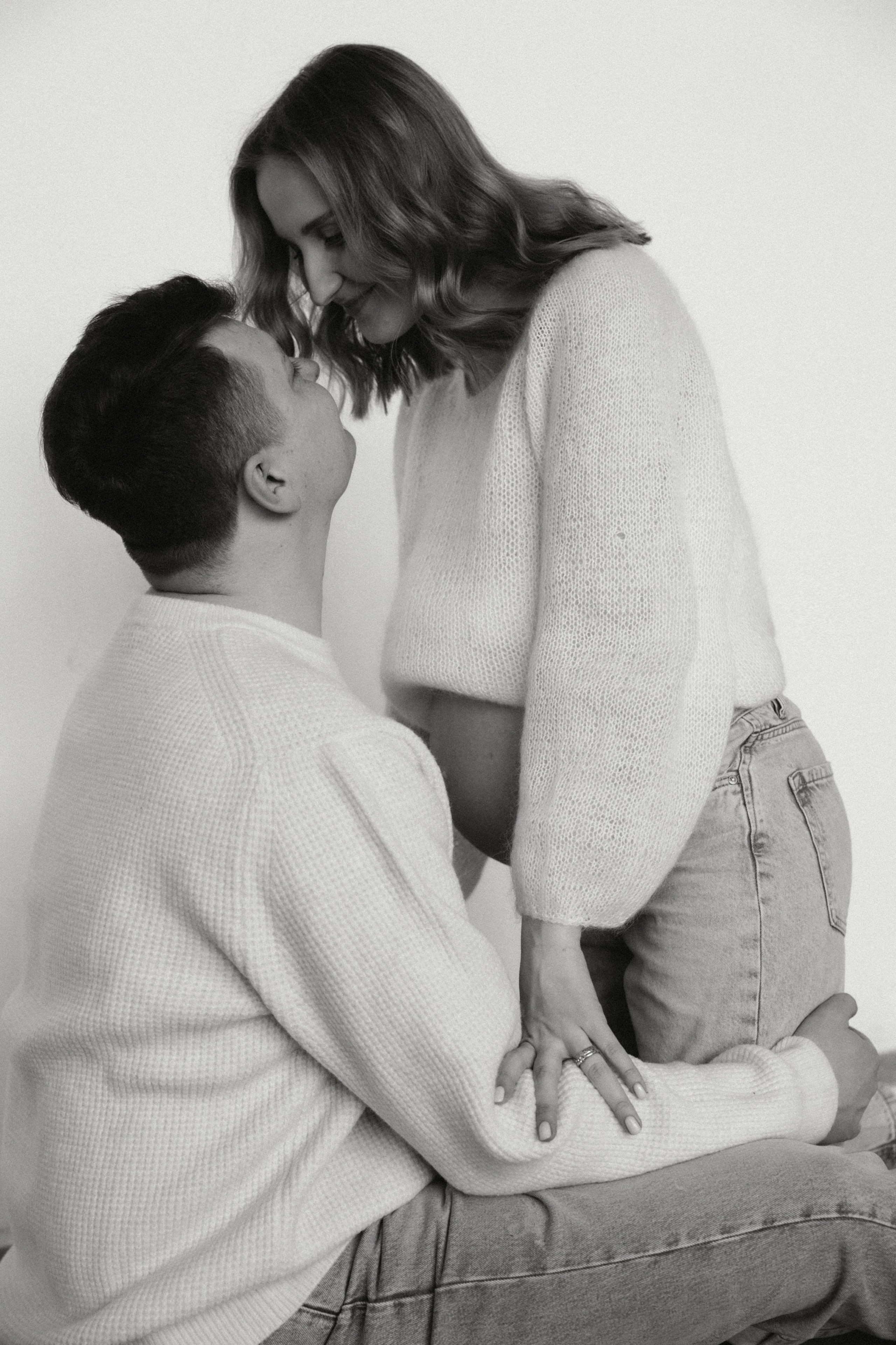 Laukimo fotosesija studijoje | su Marta ir Šarūnu. Vestuvių ir šeimų fotografė Lena Bondarenko / belove photo