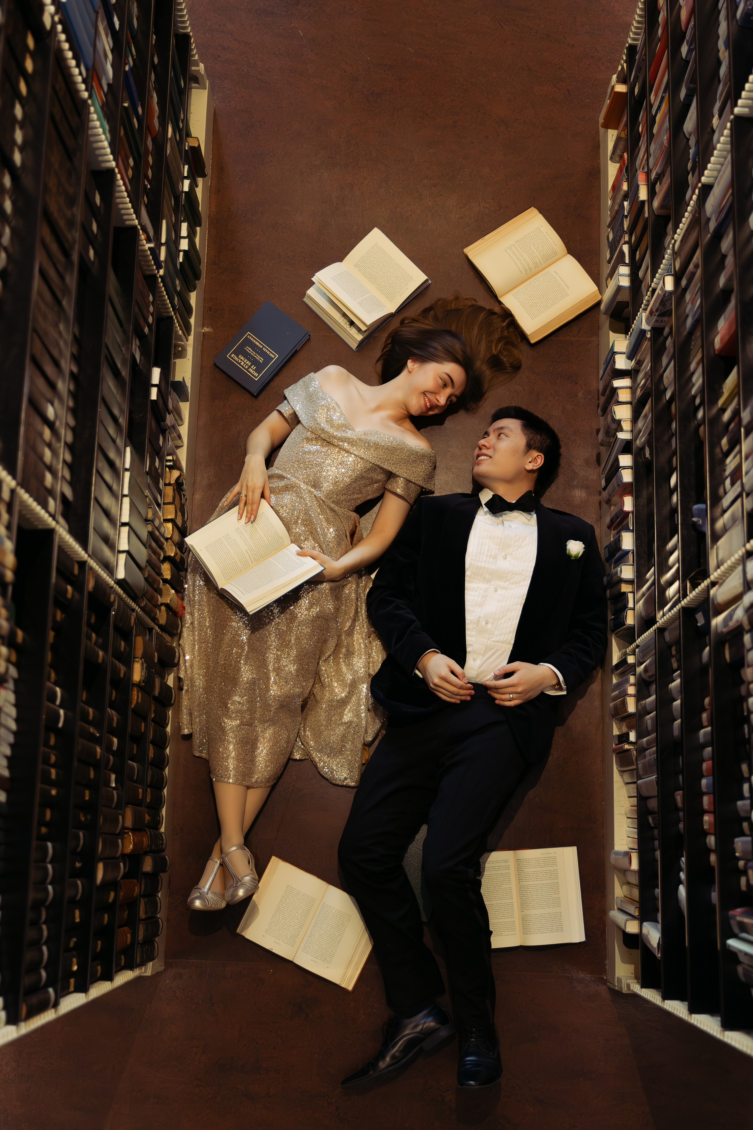 Engagement Session In Boston Athenaeum