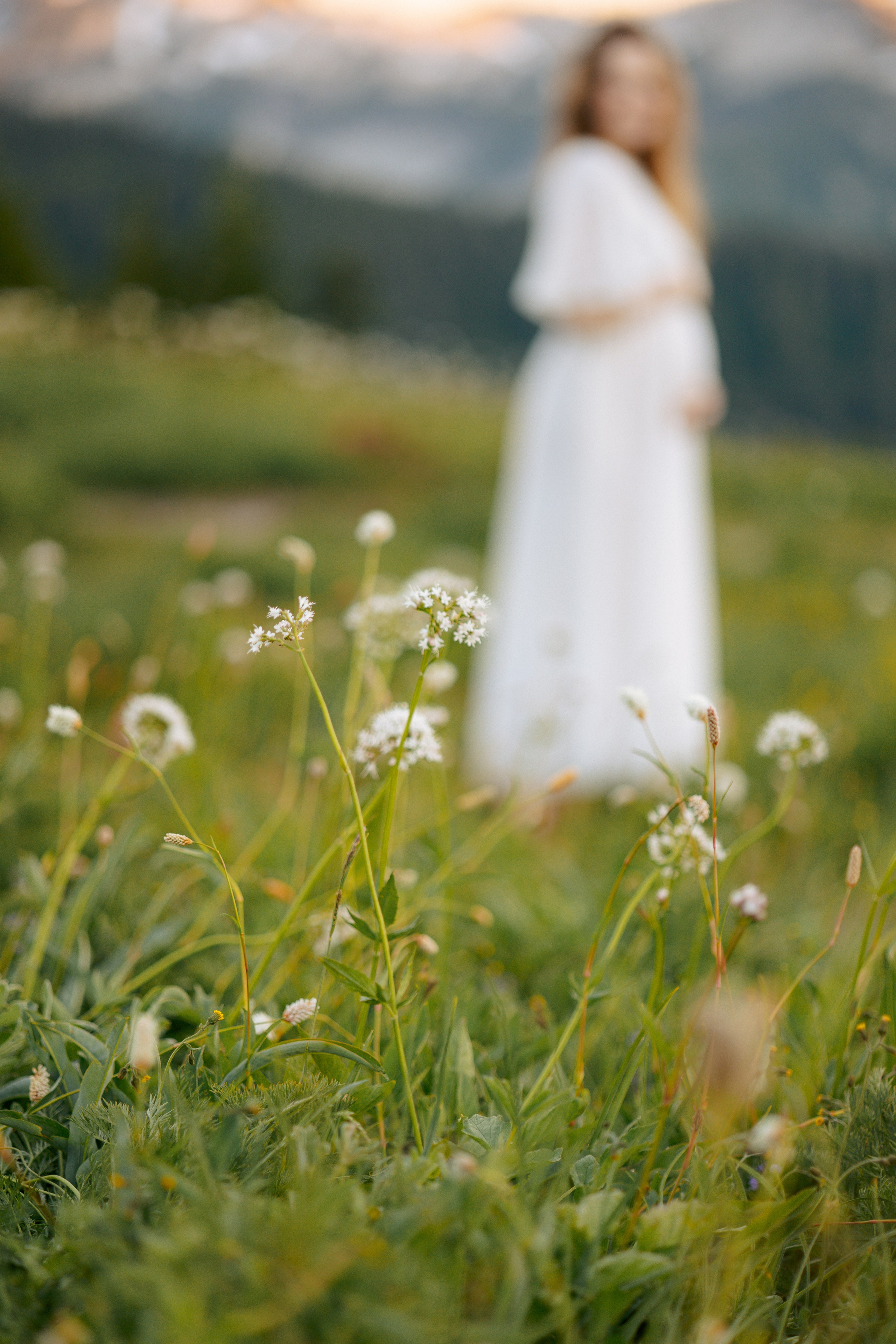 Embrace of Wildflowers. Family photographer Oregon — Washington