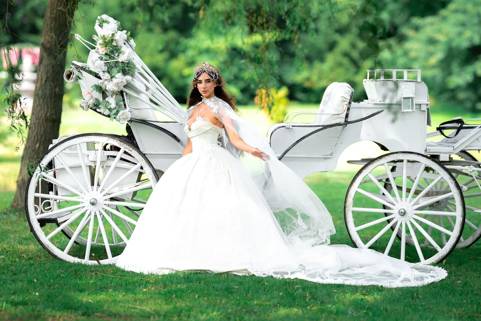 Bridal portrait in Punta Cana captured by a professional wedding photographer on a tropical beach.