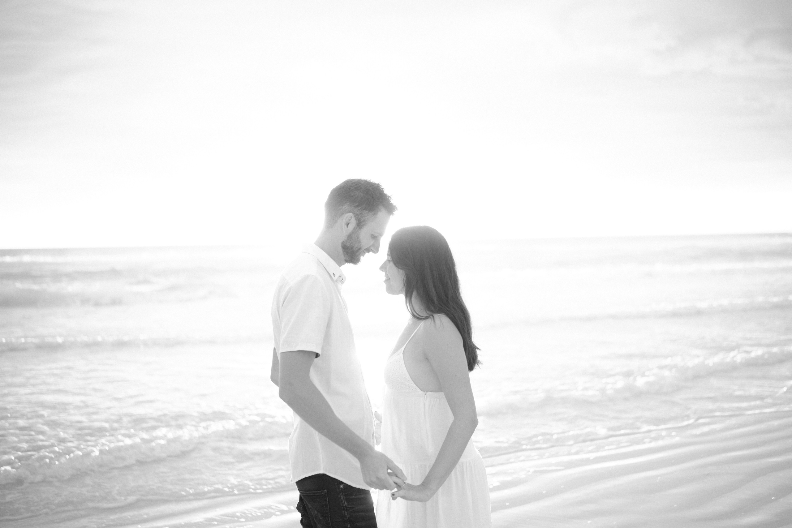 Engagement sunset photoshoot on the beach in Sarasota Florida