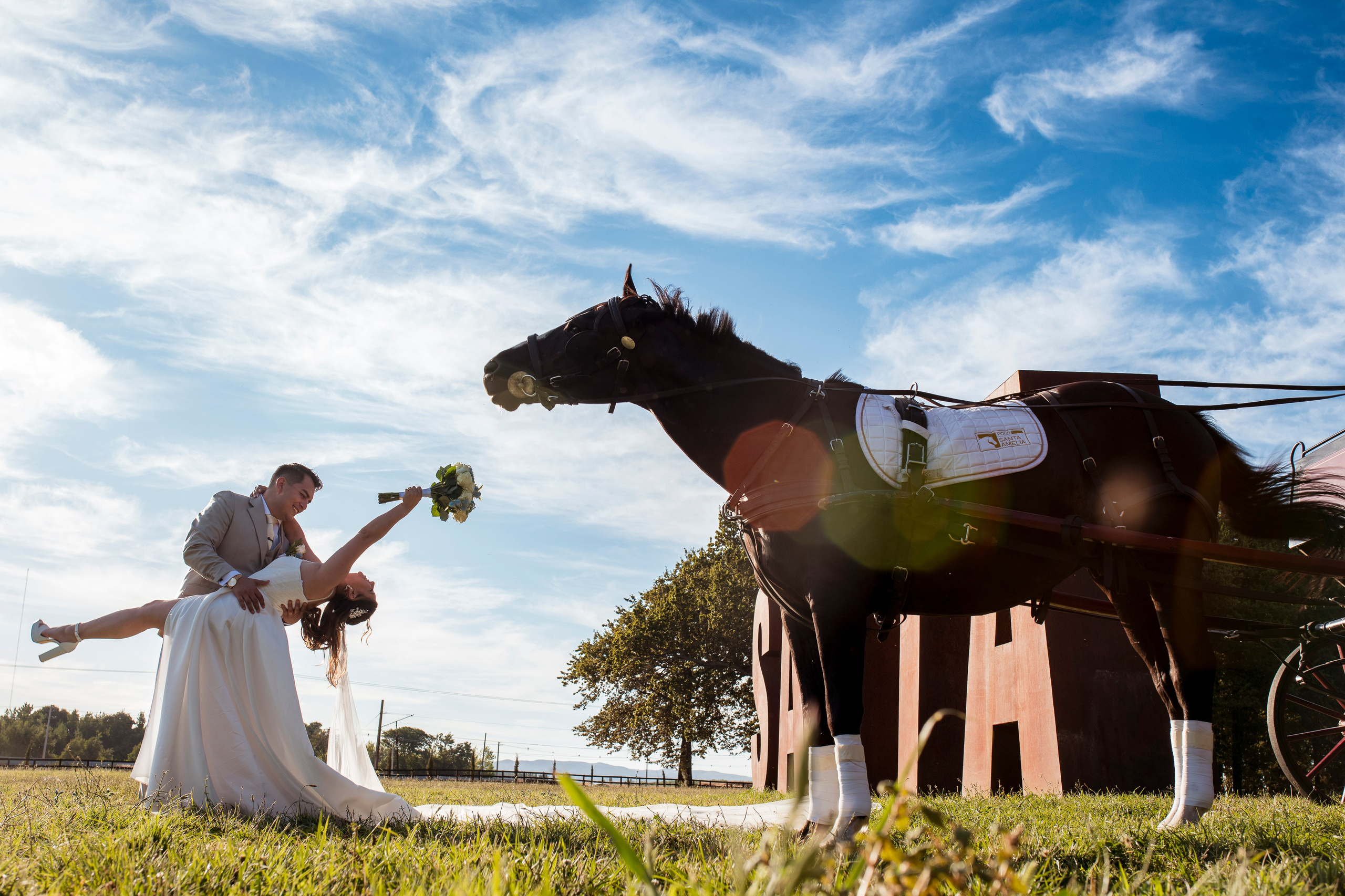Fernanda y Matías - Haras Santa Amelia, Enero 2026. Wedding photographer AyF Fotografías