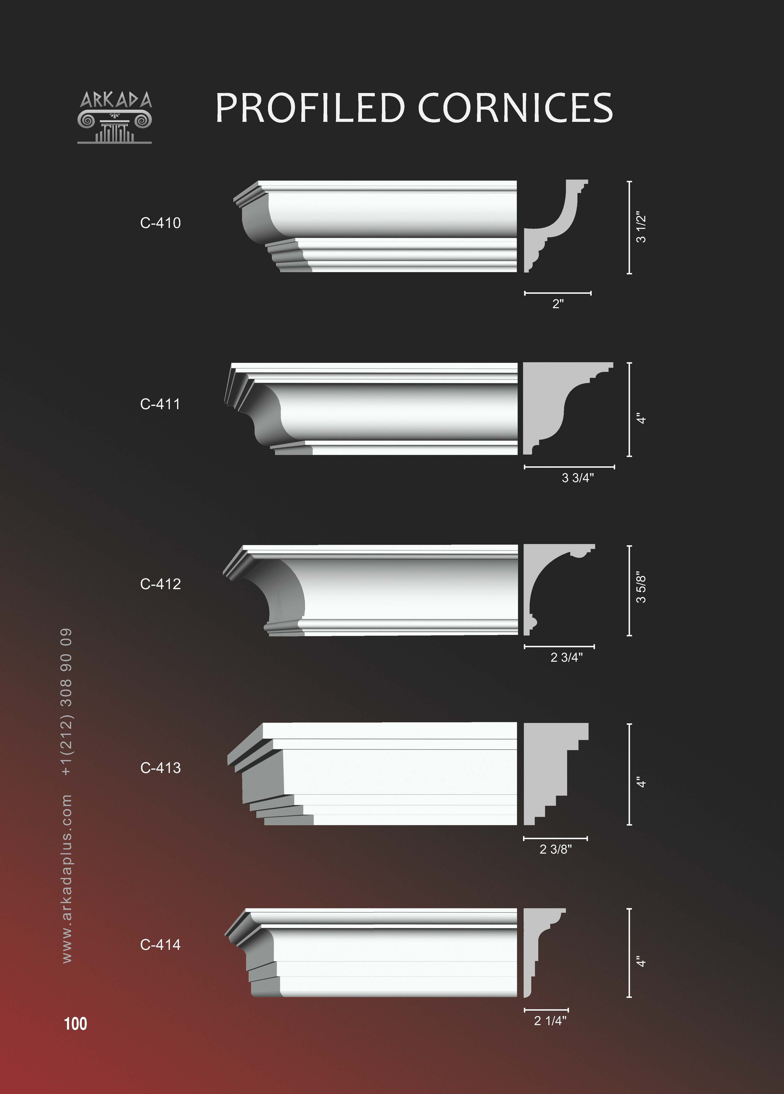 Catalog pages. Plaster molding