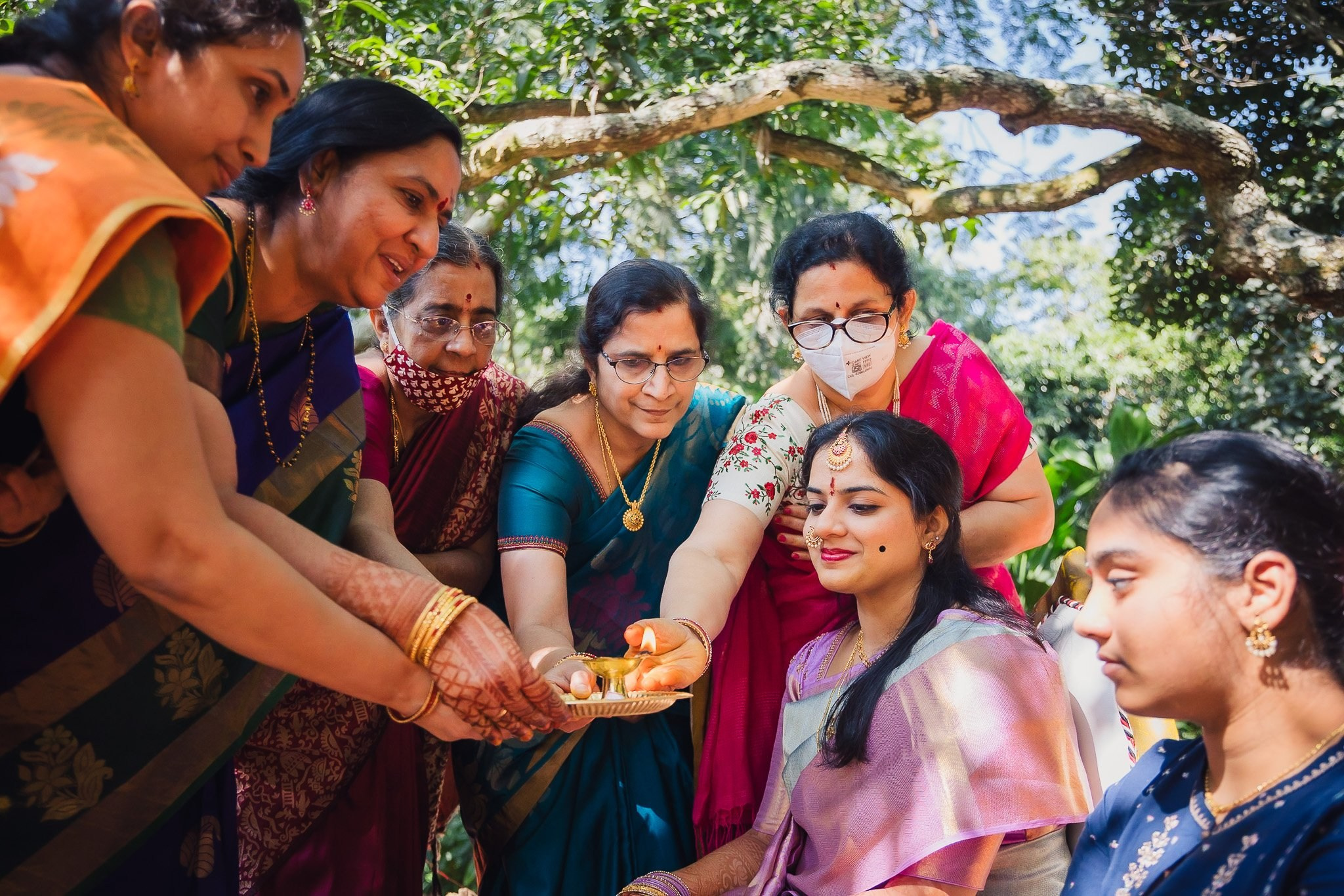 Telugu + Punjabi Fusion Wedding at Le Roma Gardenia resort, Bangalore, India