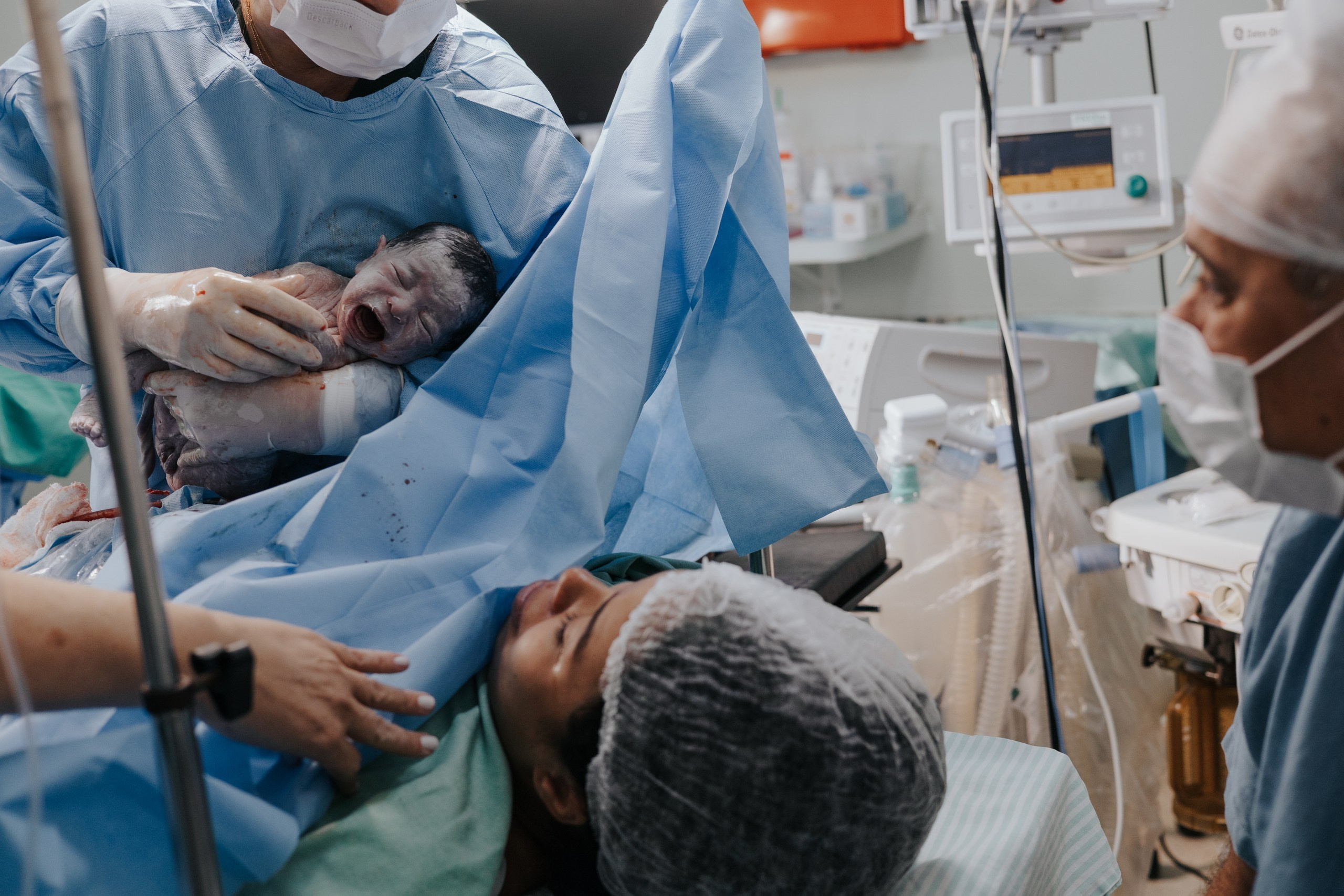 À chegada de Maria Liz. Salvy fotografia