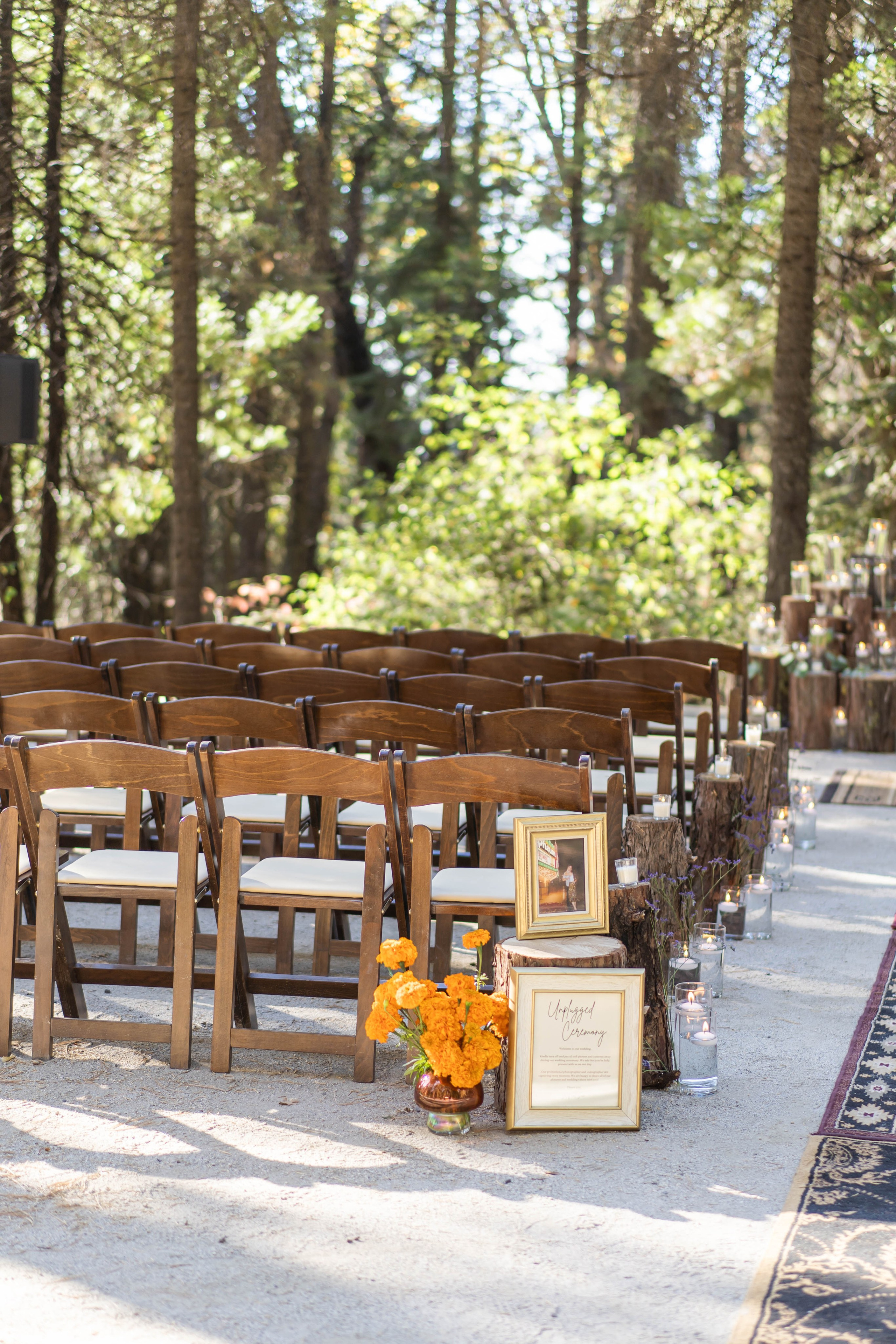 Forest wedding decorations ideas