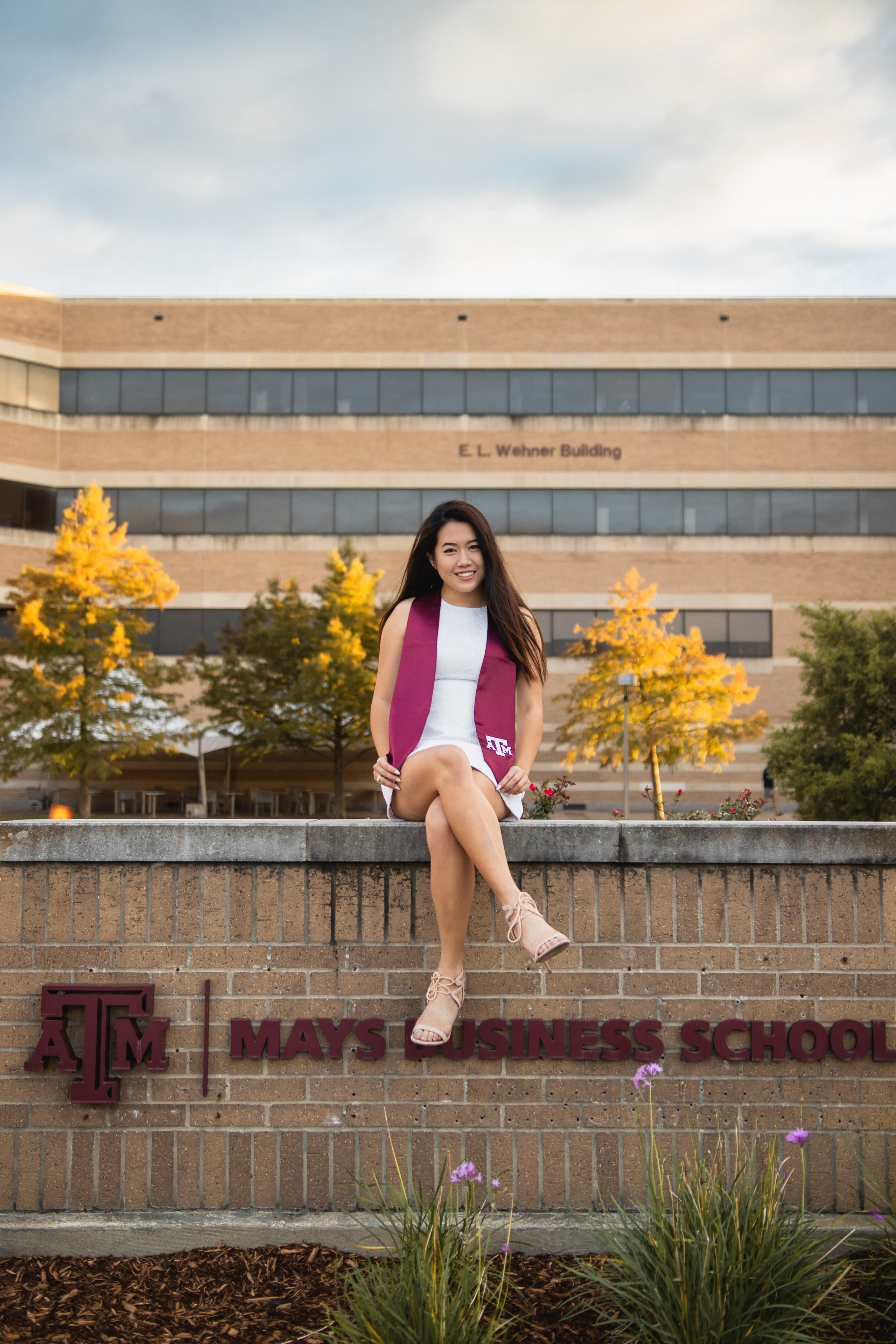 Kelly's senior photoshoot at Texas A&M University