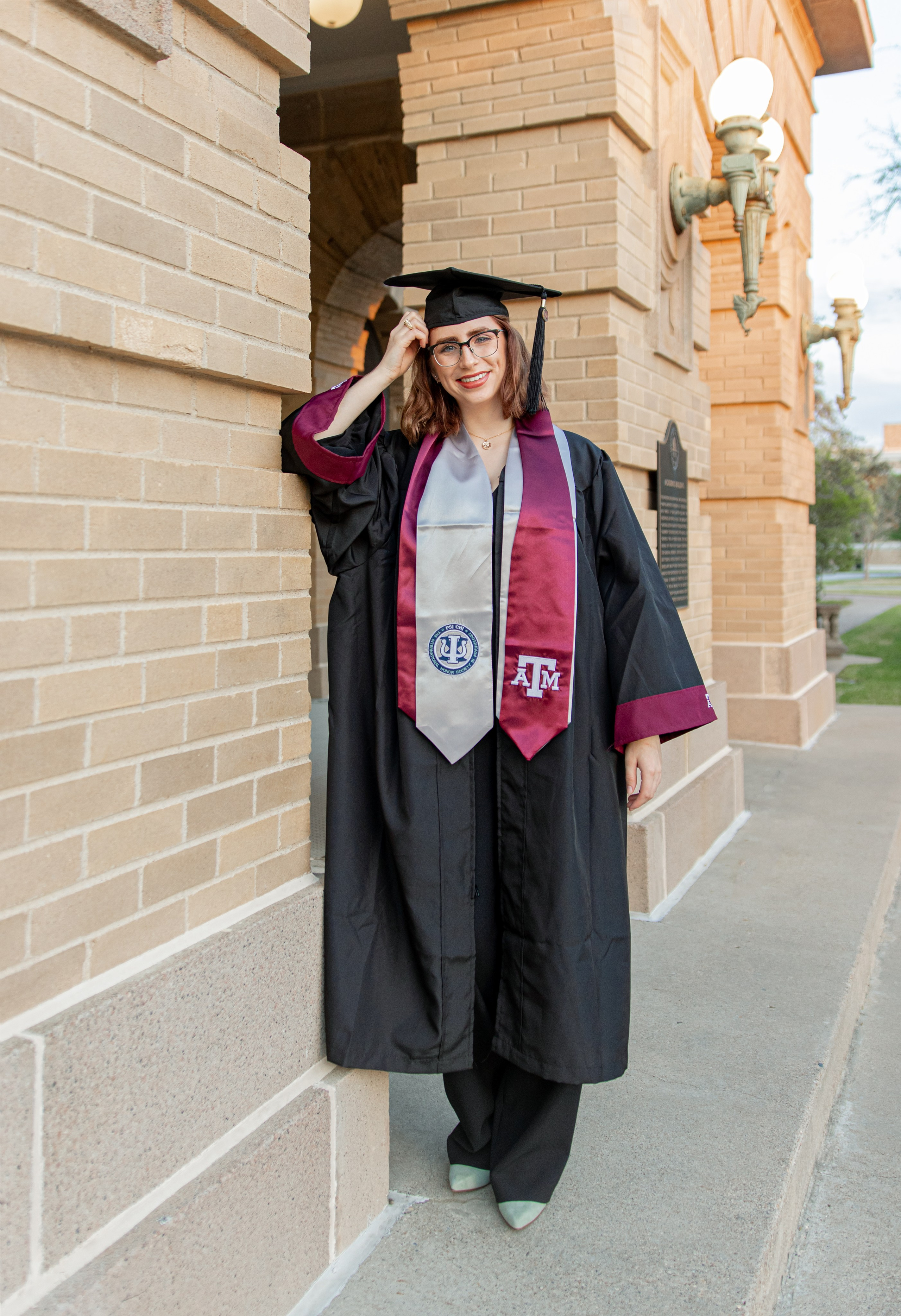 Lexie's graduation photoshoot at Texas A&M University