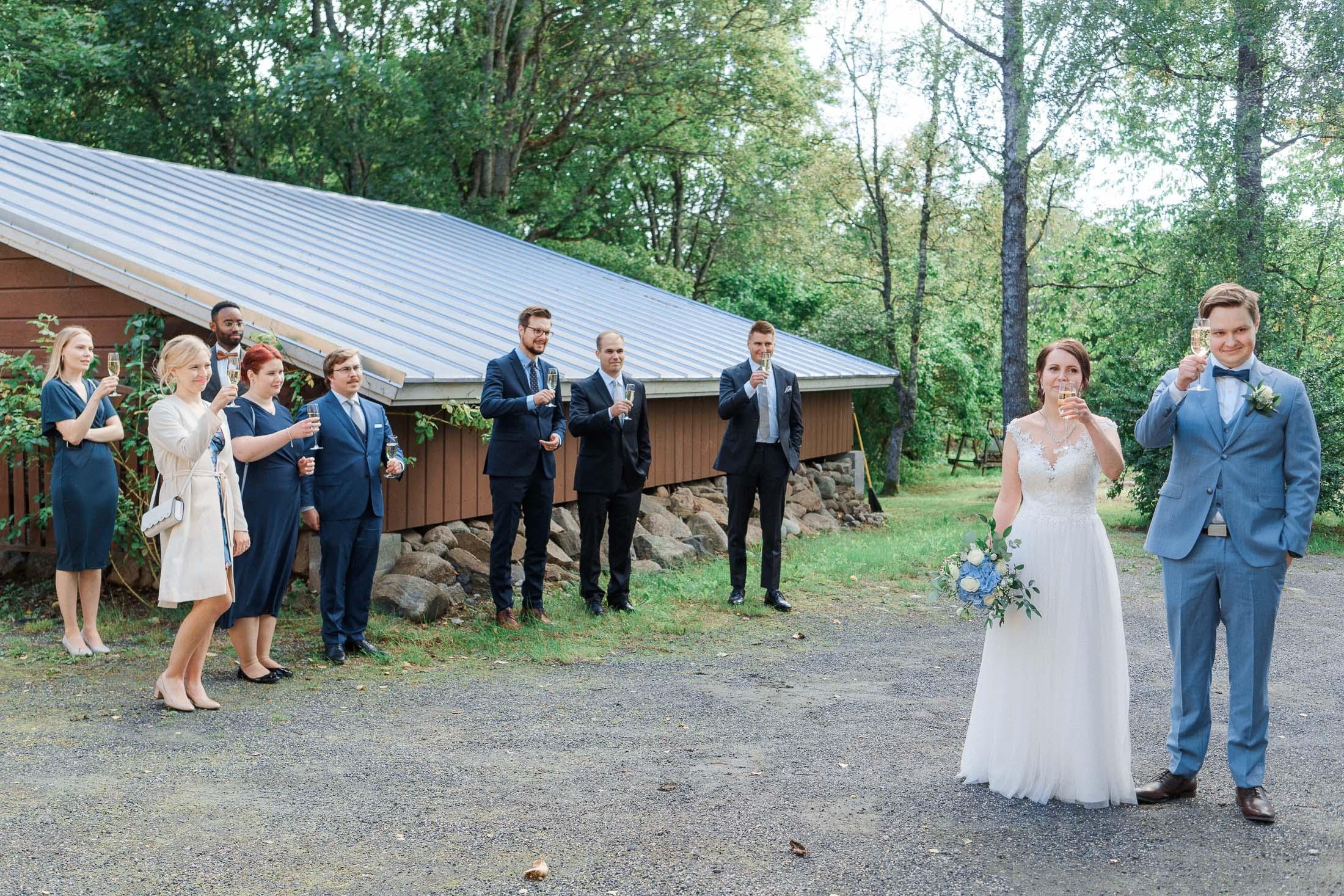 Salla&Antti, hääkuvaus Martin kirkko ja Juhlakartano Kappelinranta