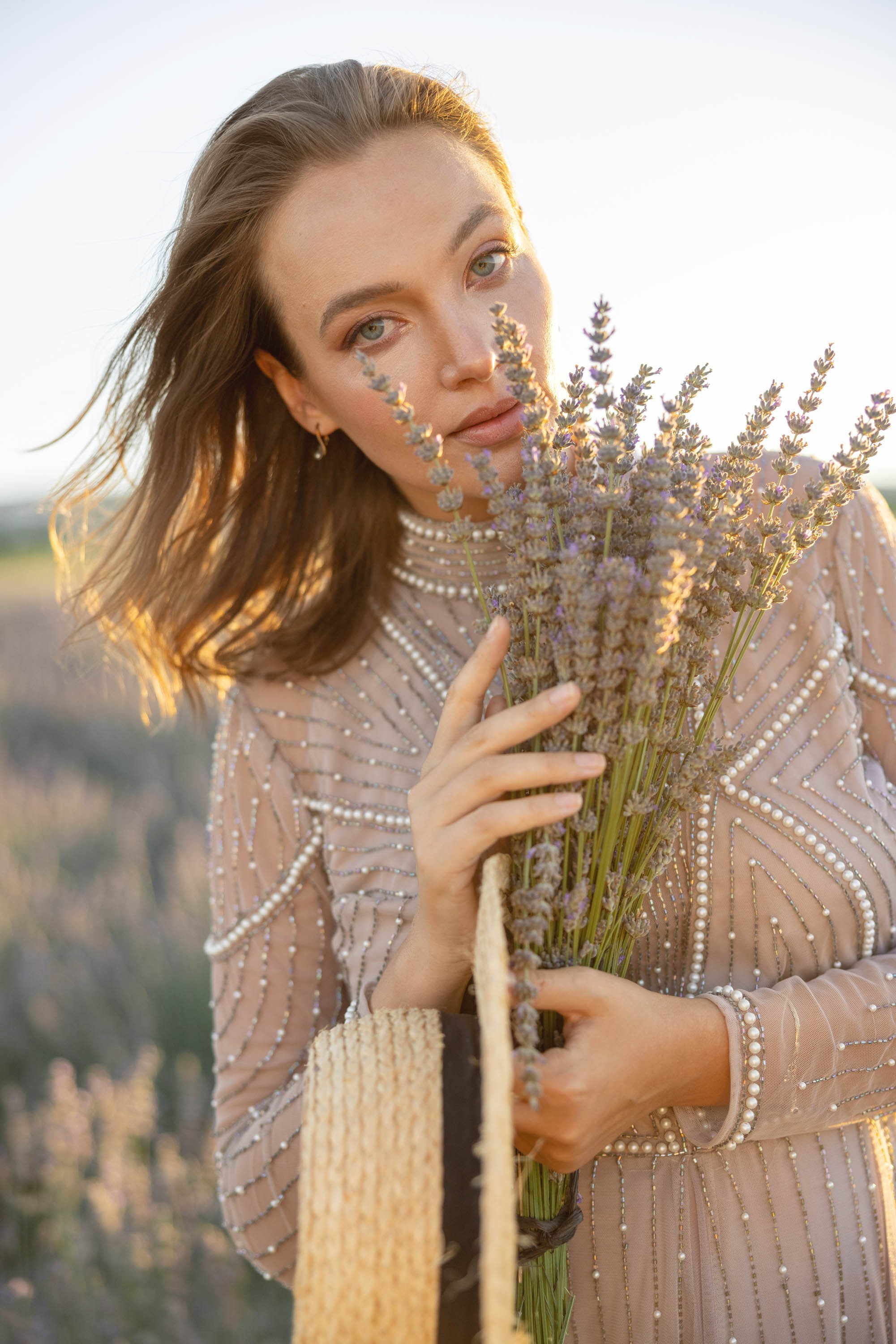 Photo session in lavender field. Julia Ganch I Fashion Wedding Photography I Cappadocia Turkey