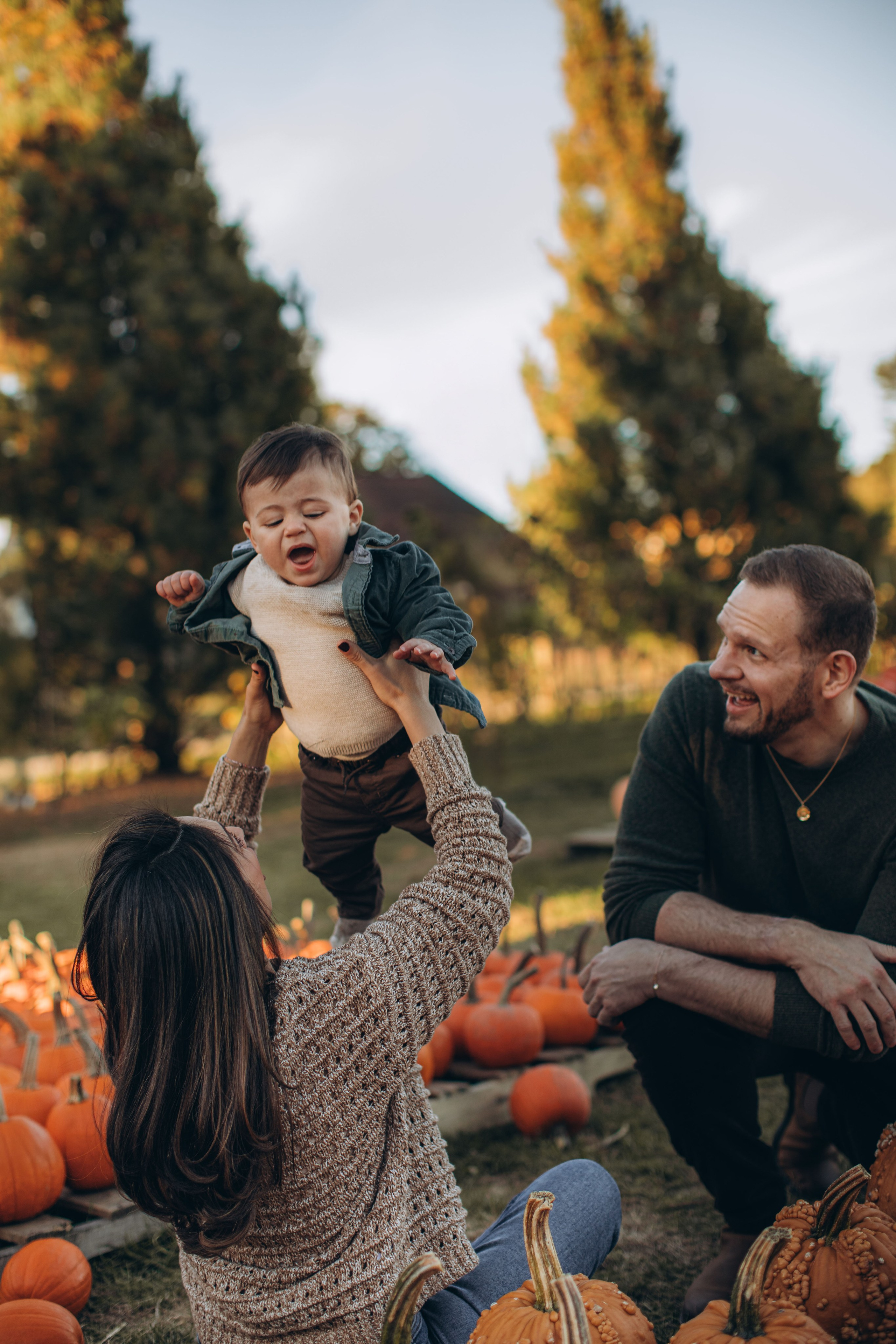 Victoria, Nick, Grayson and Noah at Harvest Moon Farm. Love Through Photo