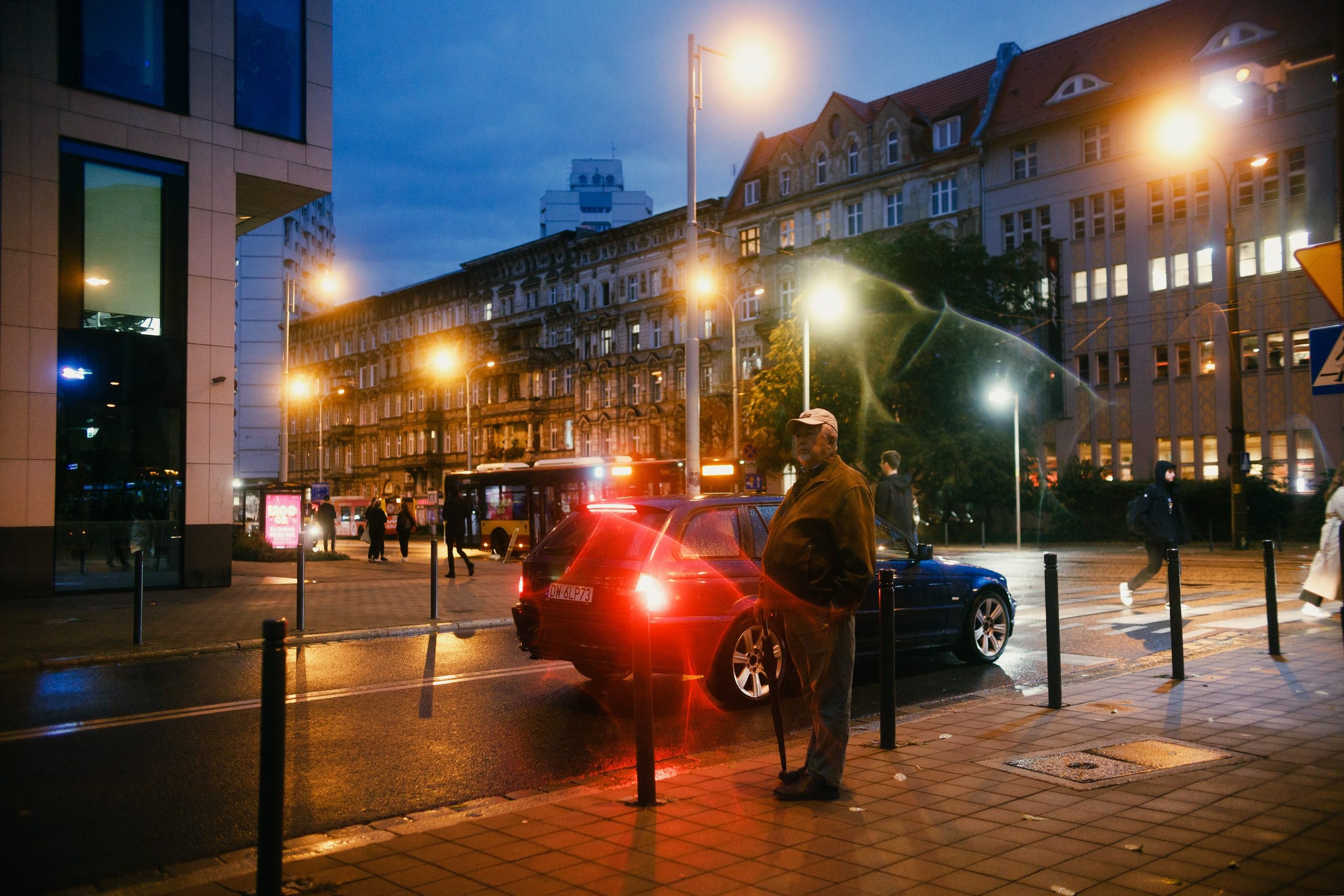Night rainy Wroclaw. Kaja | fotograf psów we Wrocławiu