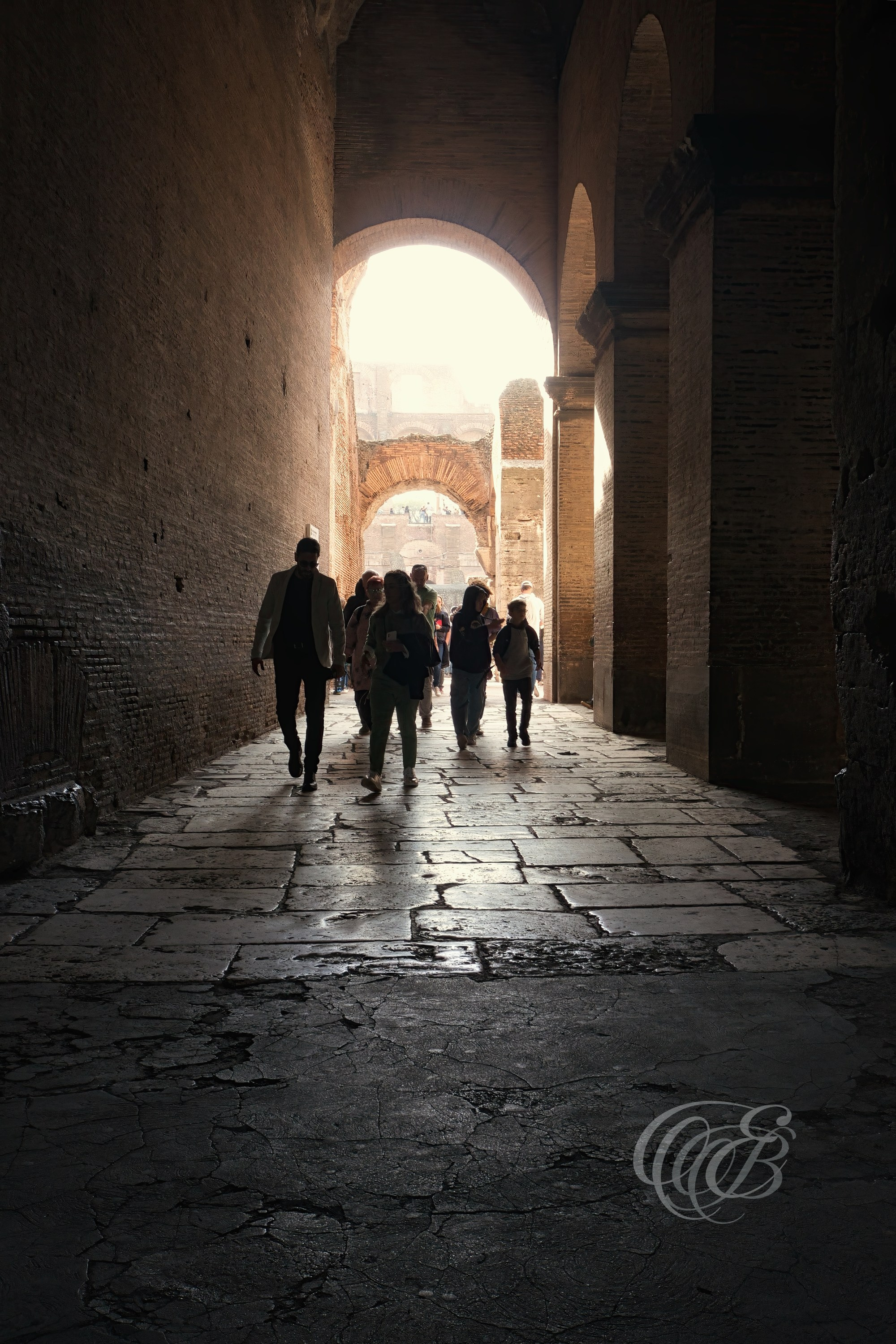 Photography of Italy — The Colosseum Vaulted Tunnels Interior — Eduardo Bartoli Fine Art & Travel Photography