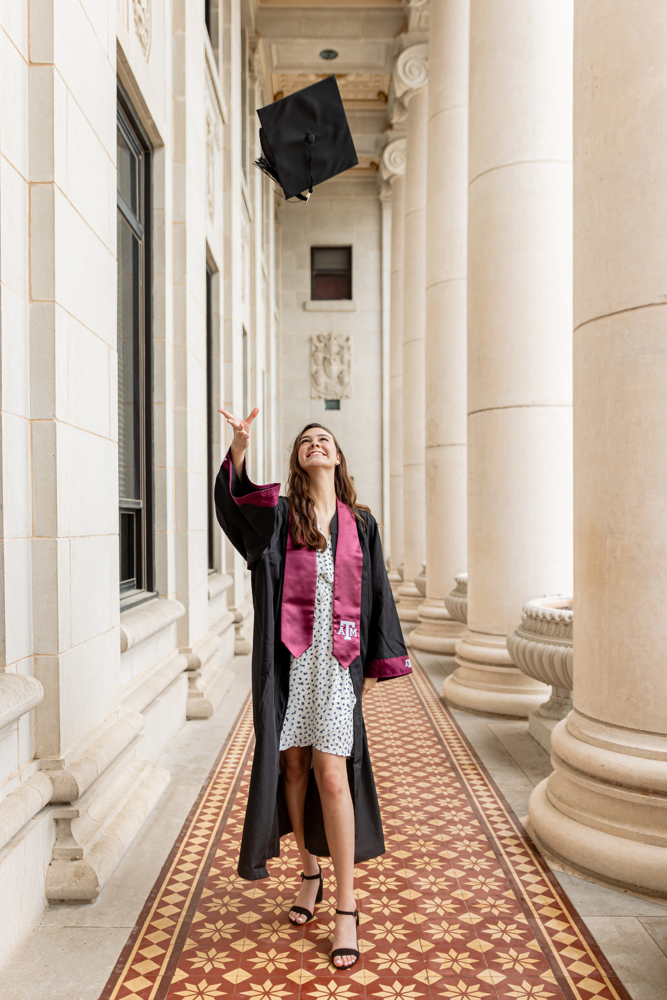 Lauren’s graduation photoshoot at Texas A&M University