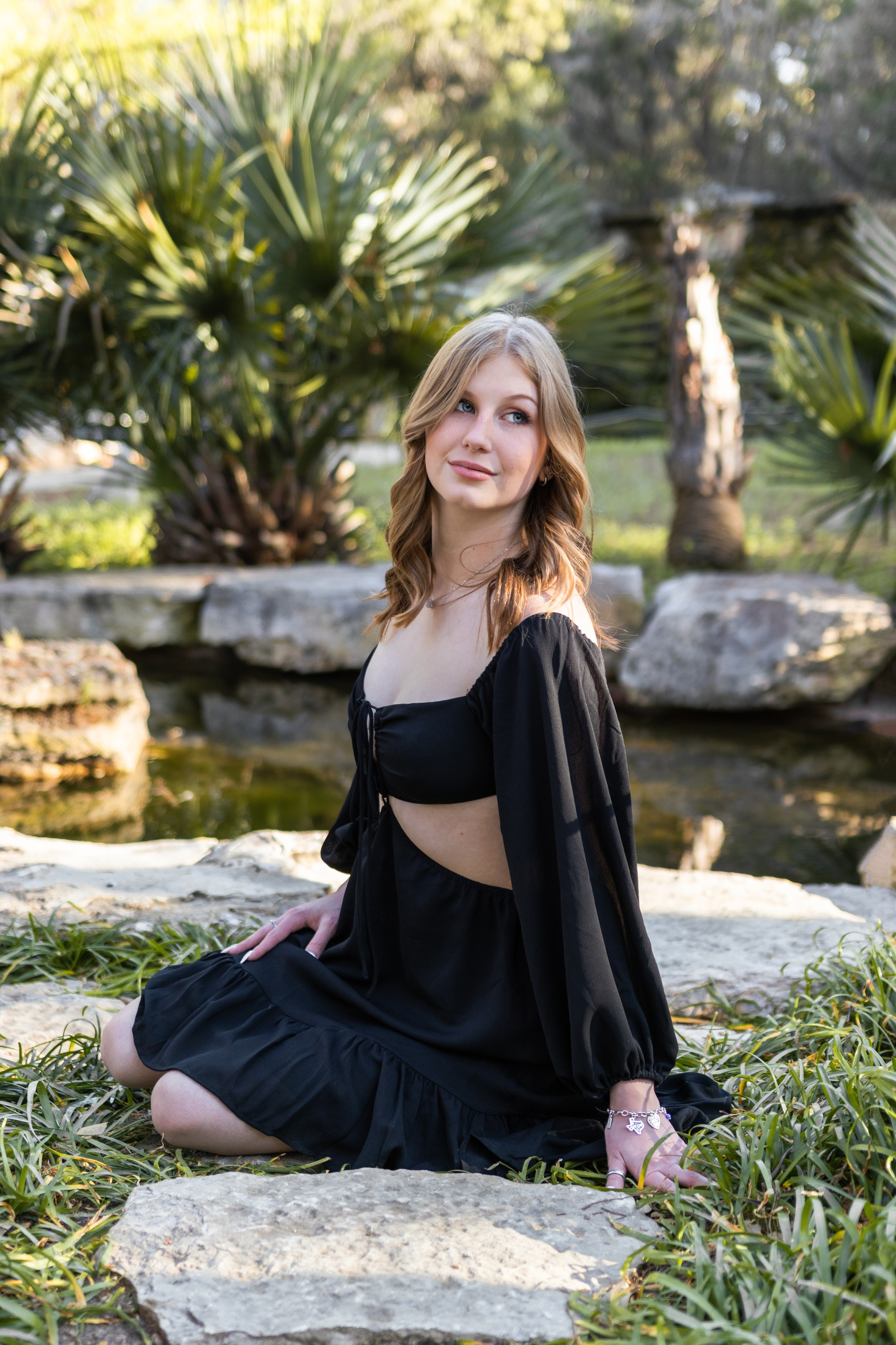 Raleigh’s graduation photoshoot at the Zilker Botanical Gardens