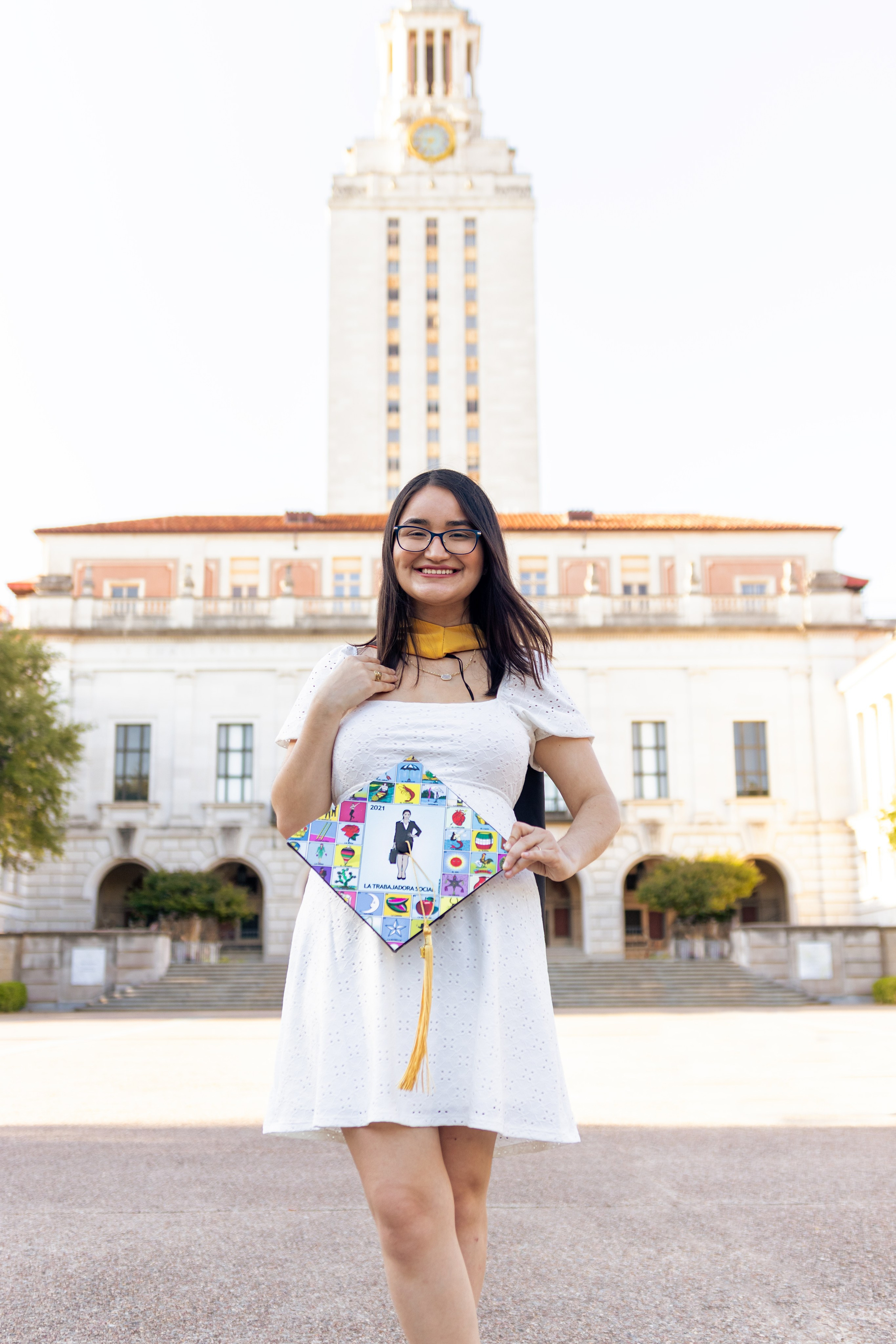 Yulissa's graduation photoshoot at the University of Texas