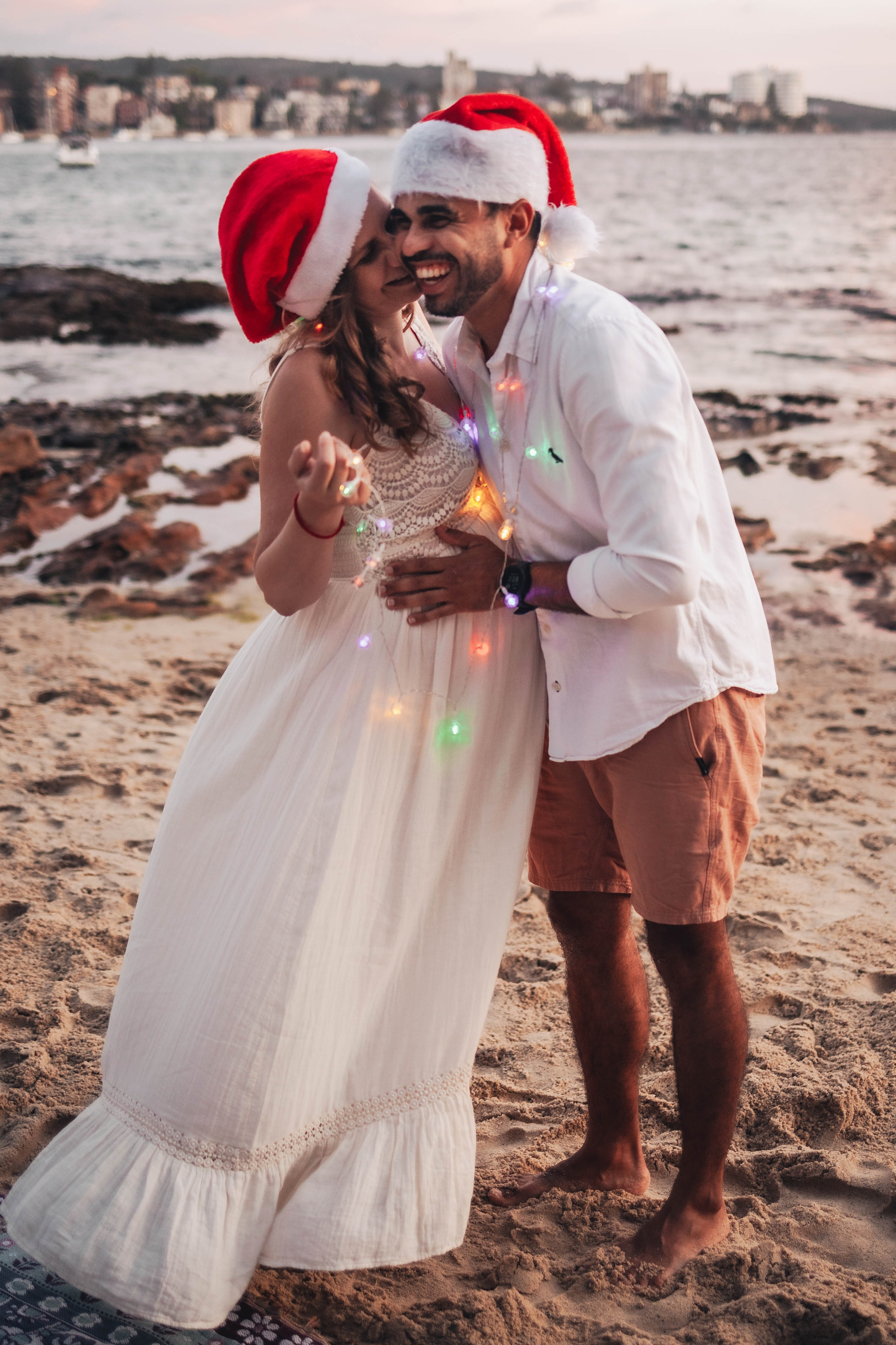 Heather + Tulio + Pregnant + Christmas. True Story Photography