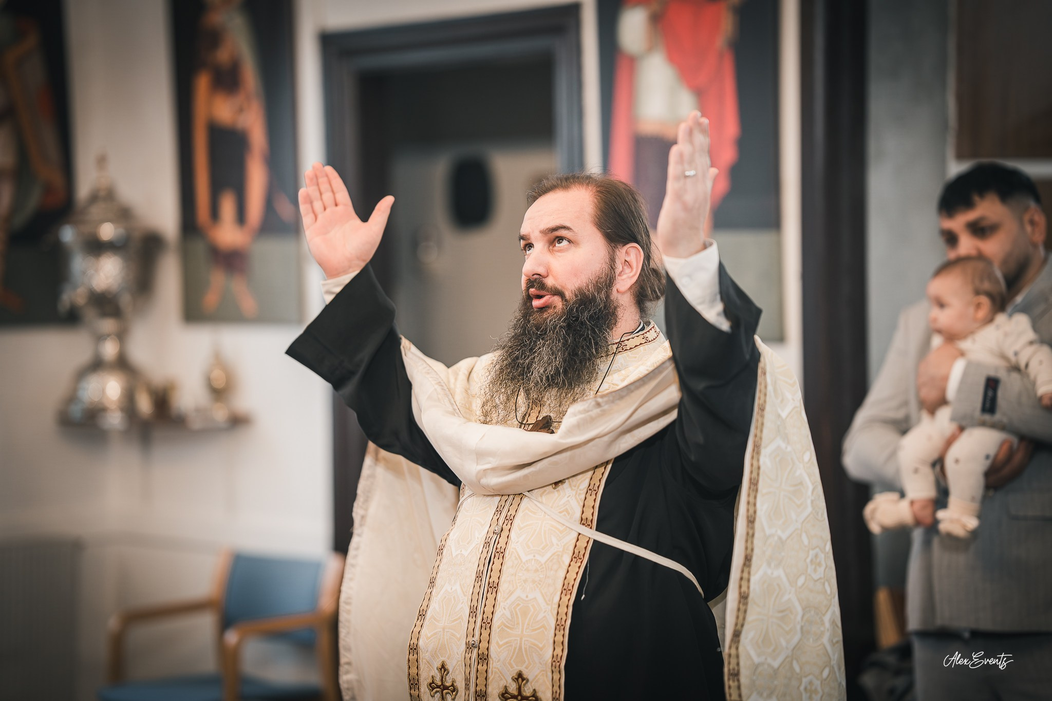 Fotograf Botez Roman Danemarca la biserica romaneasca din Agerbæk| Alex Events. AlexEvents Fotograf / Videograf de evenimente Danemarca DK Horsens, Arhus, Odense, Vejle.Nunta, botez, foto-studio