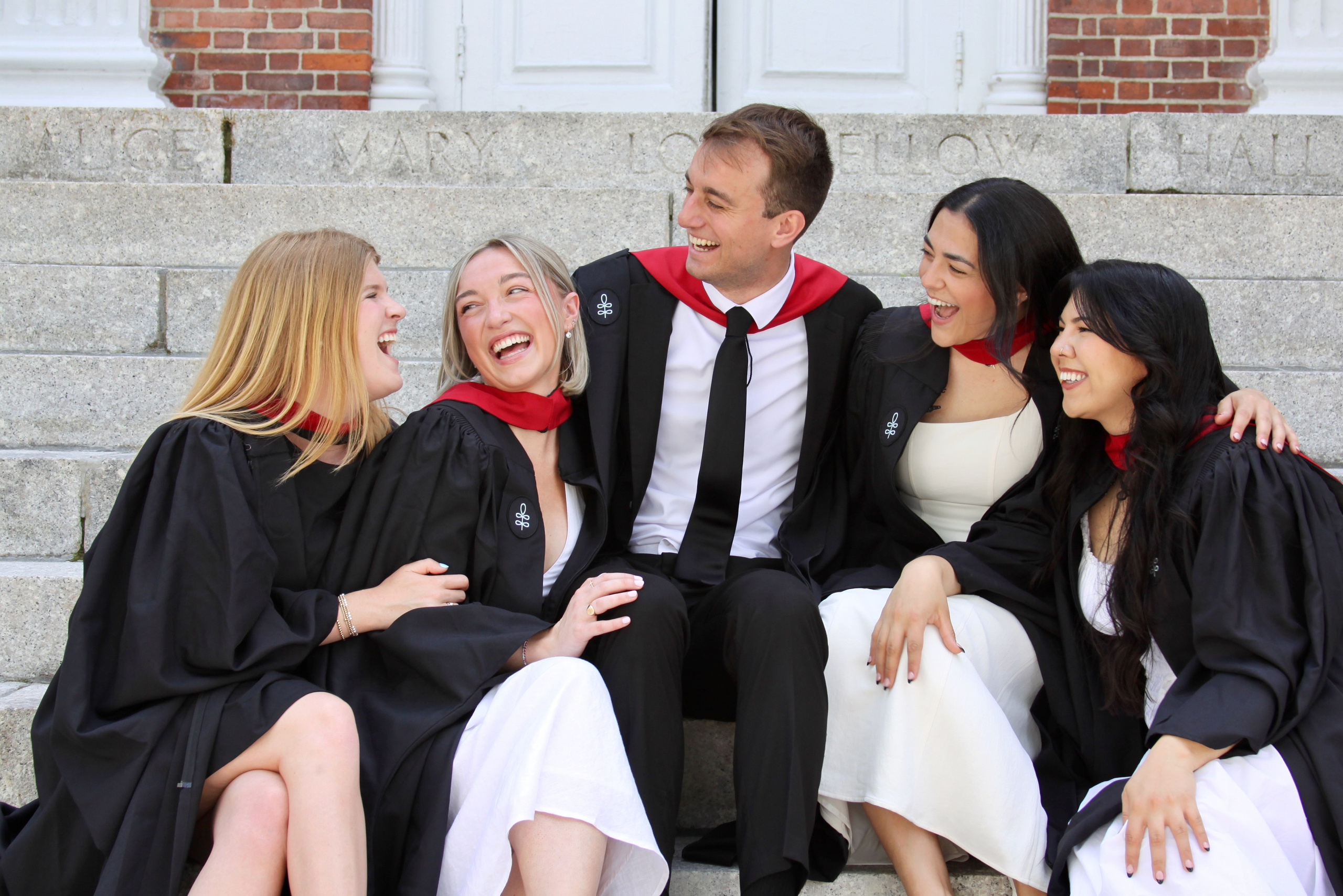 Masters graduation with Talia (group shoot). Kelly Sang, graduation and portrait photographer in Boston